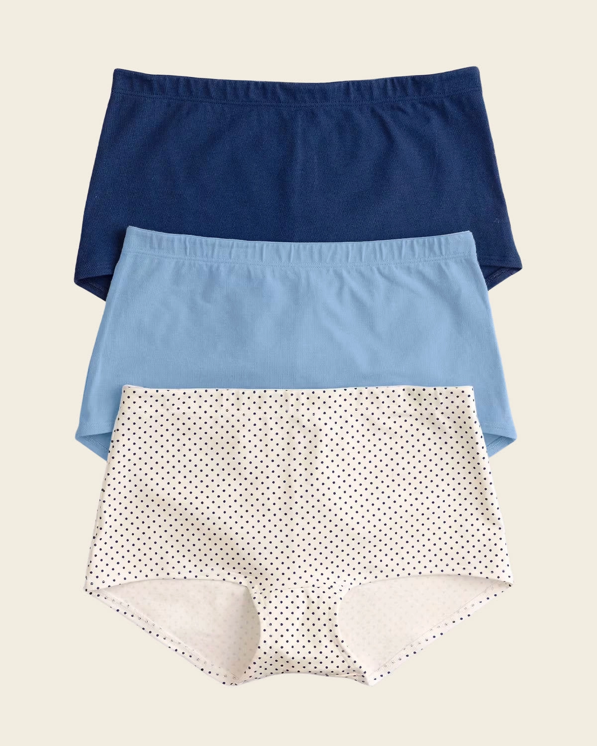 3-Pack Stretch Cotton Comfy Boyshort Panties