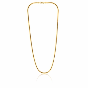 9carat Silver Filled Flat Snake Chain 45cm