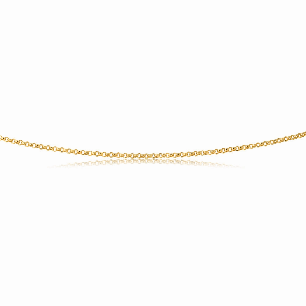 9ct Divine Yellow Gold Silver Filled Belcher Chain