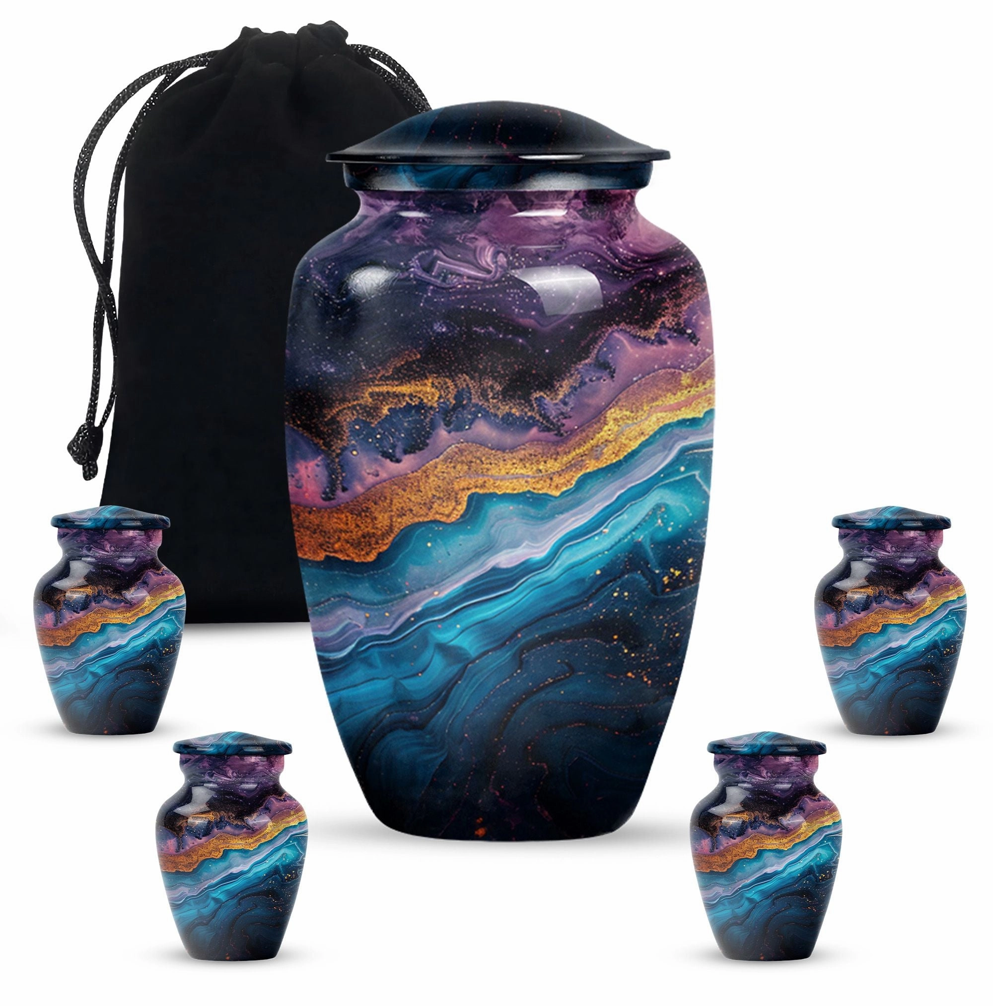 Abstract Urn: Weaved Tranquility | Elderly Cremation Artifact