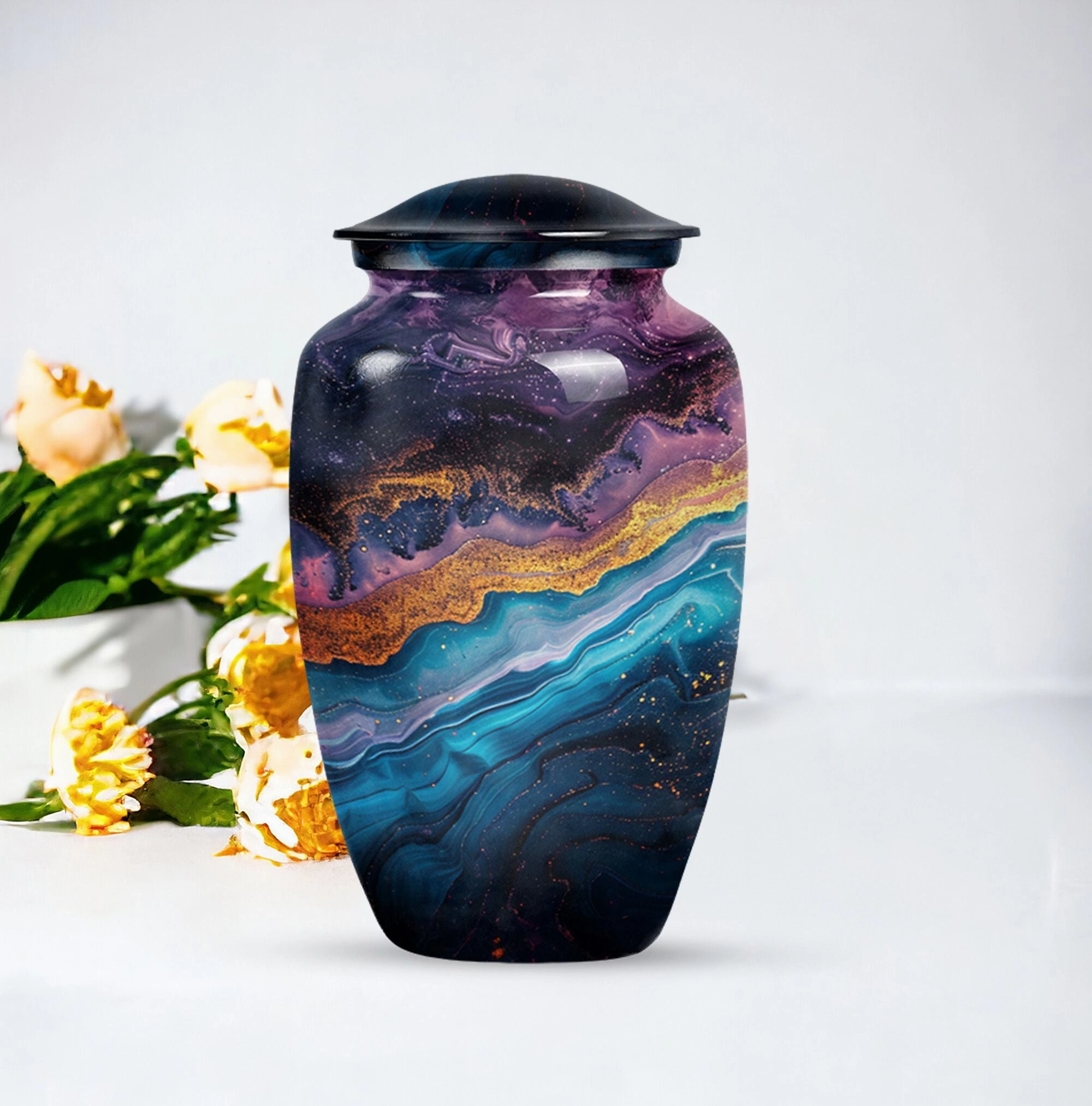 Abstract Urn: Weaved Tranquility | Elderly Cremation Artifact