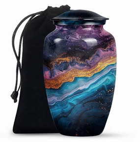 Abstract Urn: Weaved Tranquility | Elderly Cremation Artifact