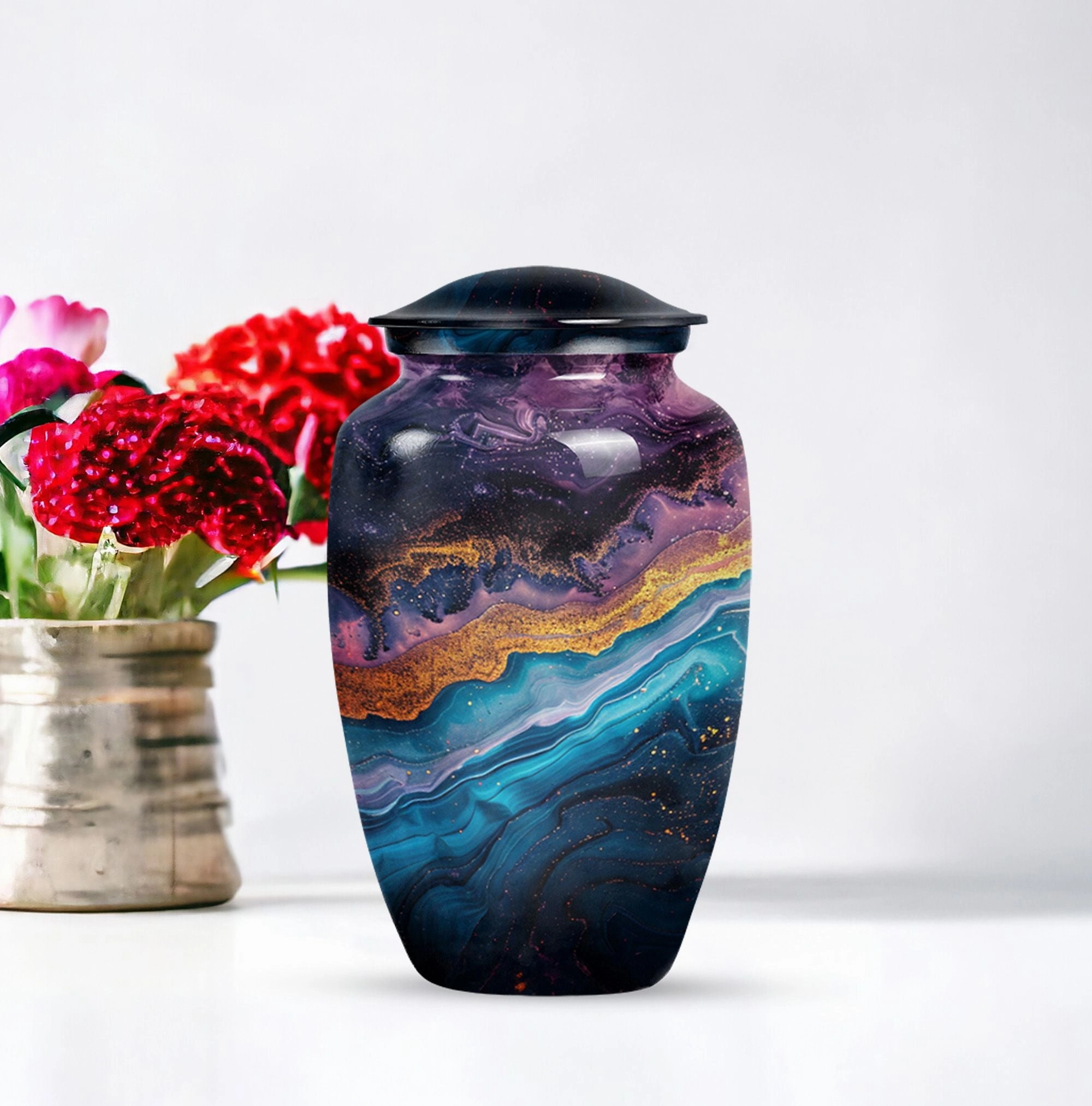 Abstract Urn: Weaved Tranquility | Elderly Cremation Artifact