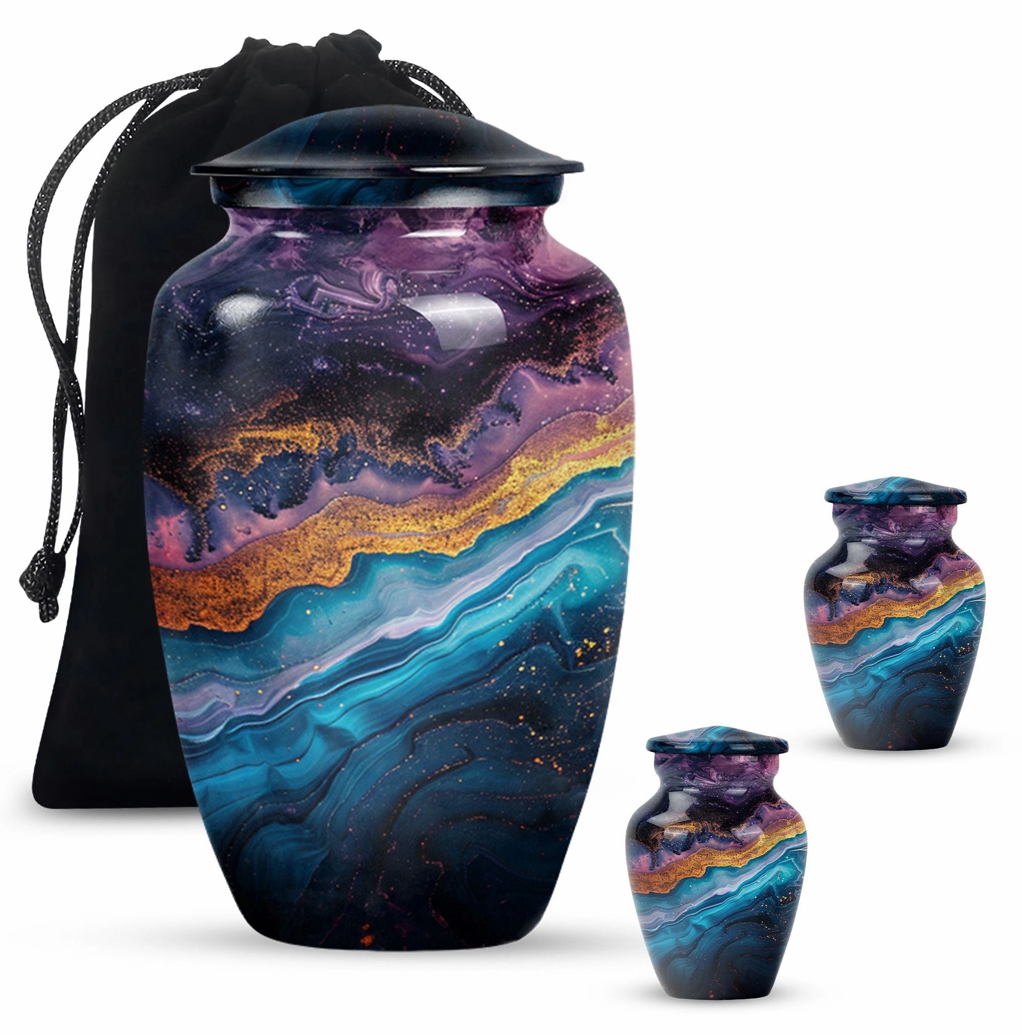 Abstract Urn: Weaved Tranquility | Elderly Cremation Artifact