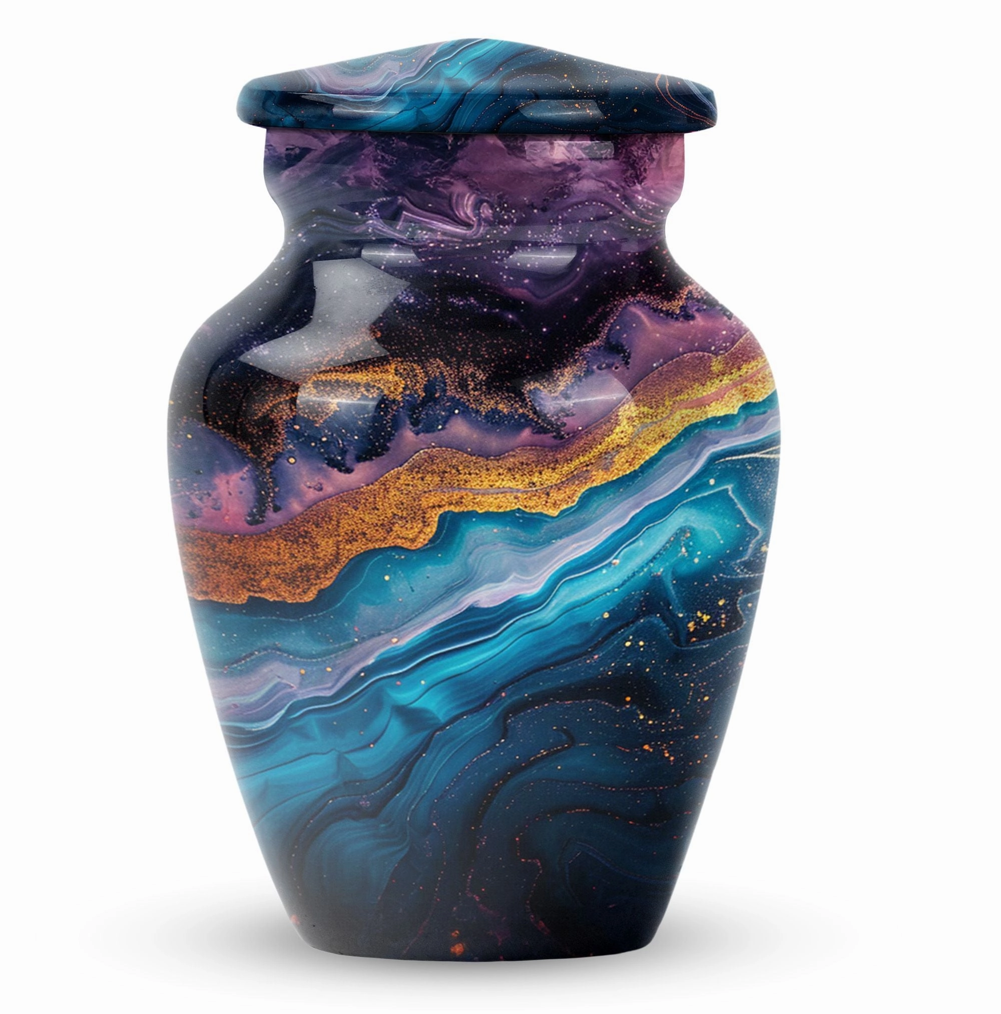 Abstract Urn: Weaved Tranquility | Elderly Cremation Artifact