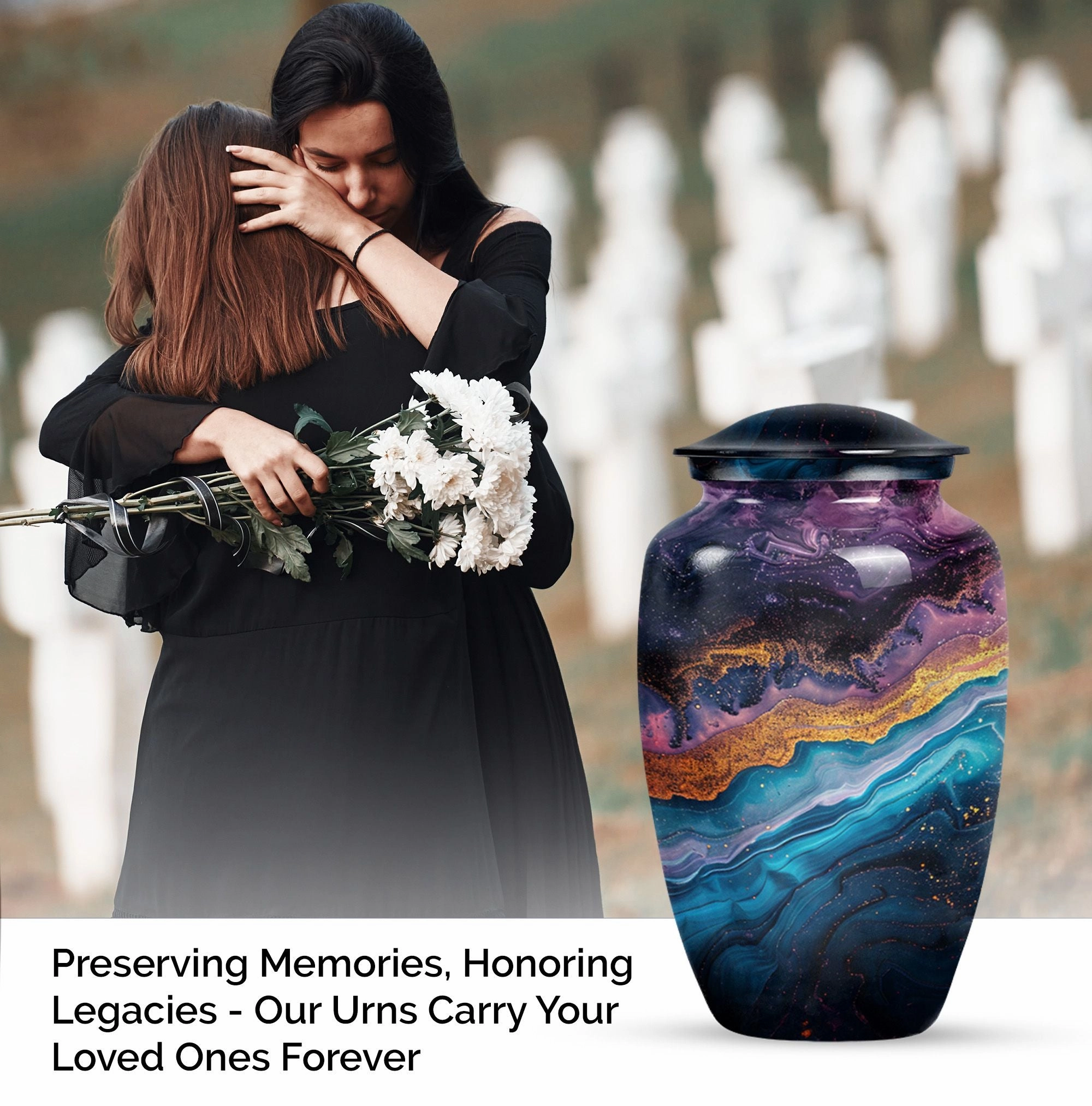 Abstract Urn: Weaved Tranquility | Elderly Cremation Artifact