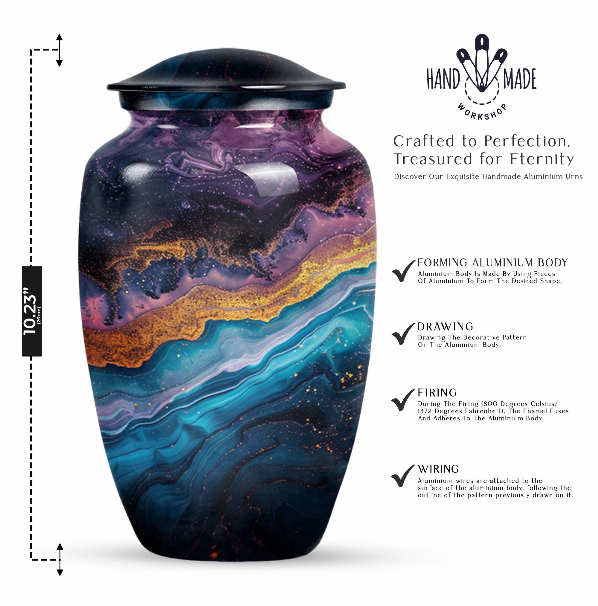 Abstract Urn: Weaved Tranquility | Elderly Cremation Artifact