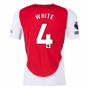 adidas Arsenal Ben White Home Jersey w/ EPL   No Room For Racism Patches 24/25 (Better Scarlet/White)
