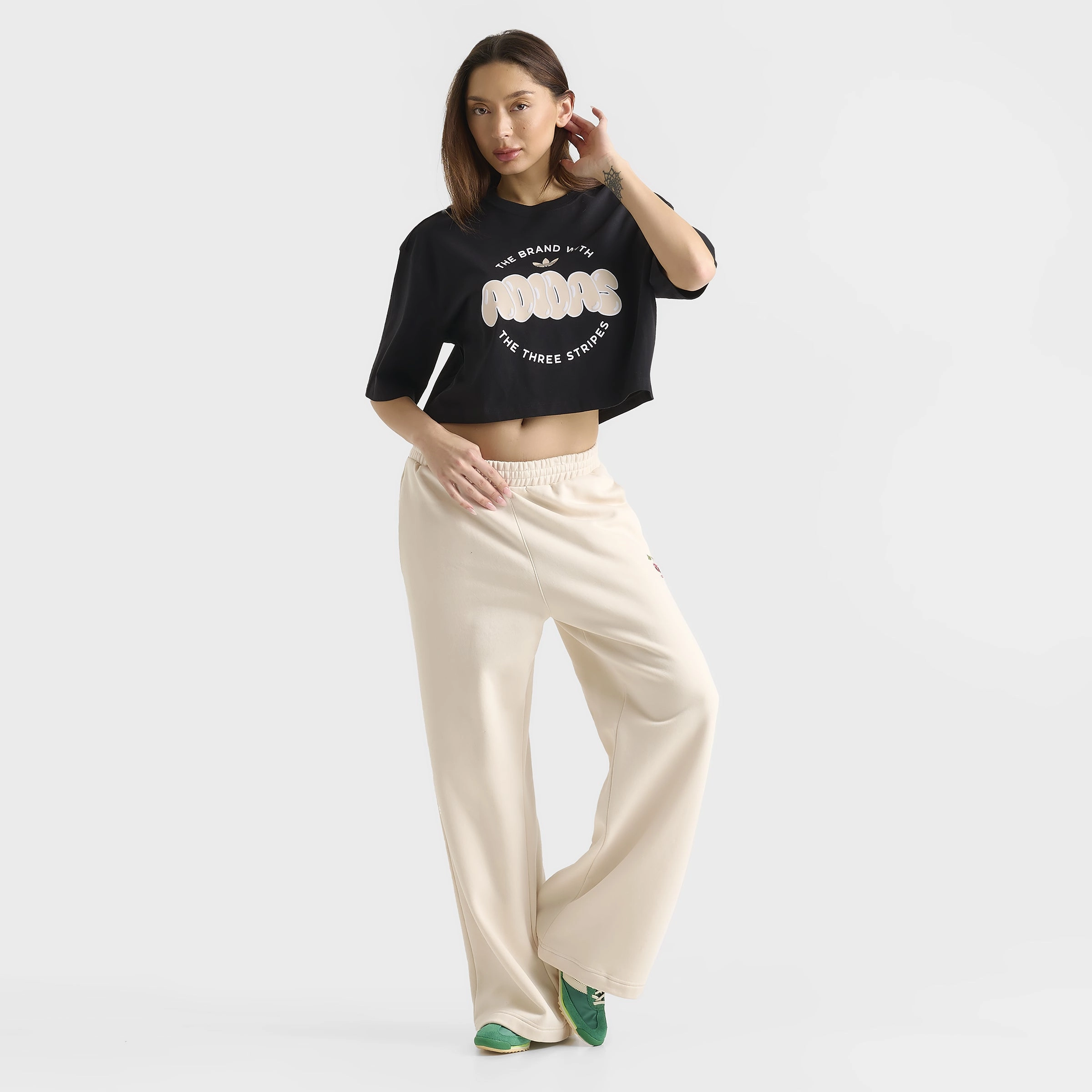 adidas Women's Essentials Crop Tee / Black