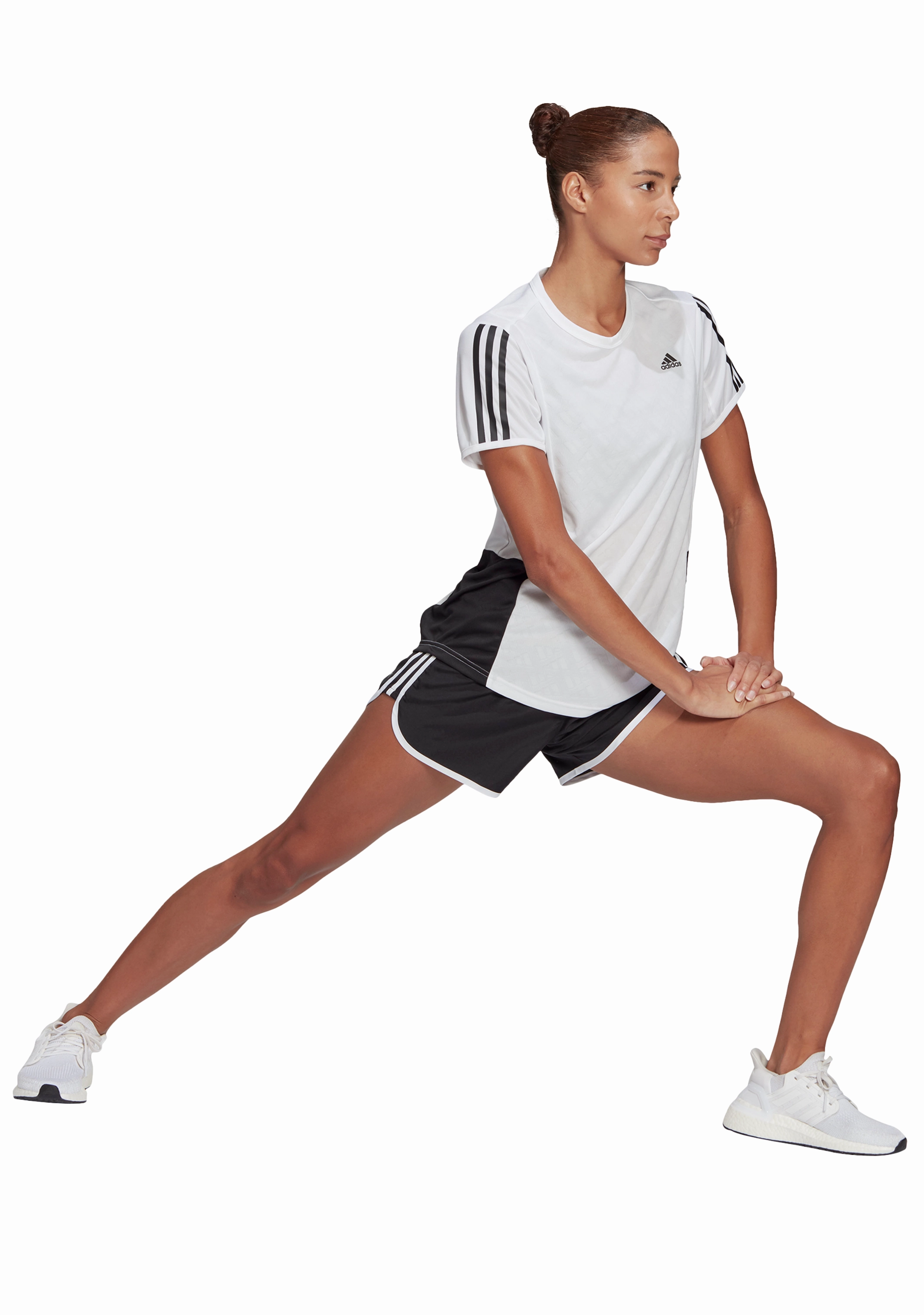 Adidas Women’s Marathon 20 4inch 3 Stripe Short