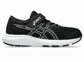 ASICS JUNIOR CONTEND 9 PS BLACK/WHITE RUNNING SHOE