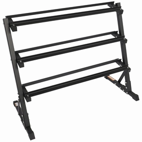 BalanceFrom EEDR-3T 3-Tier Easy-Grab Dumbbell Rack Multi-Level Weight Storage Organizer for Home Gym, 700-Pound Capacity