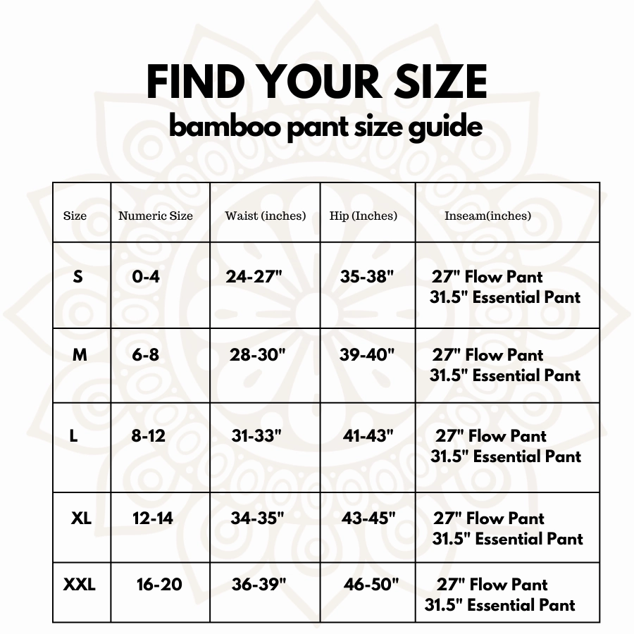 Bamboo Essential Pant - Black