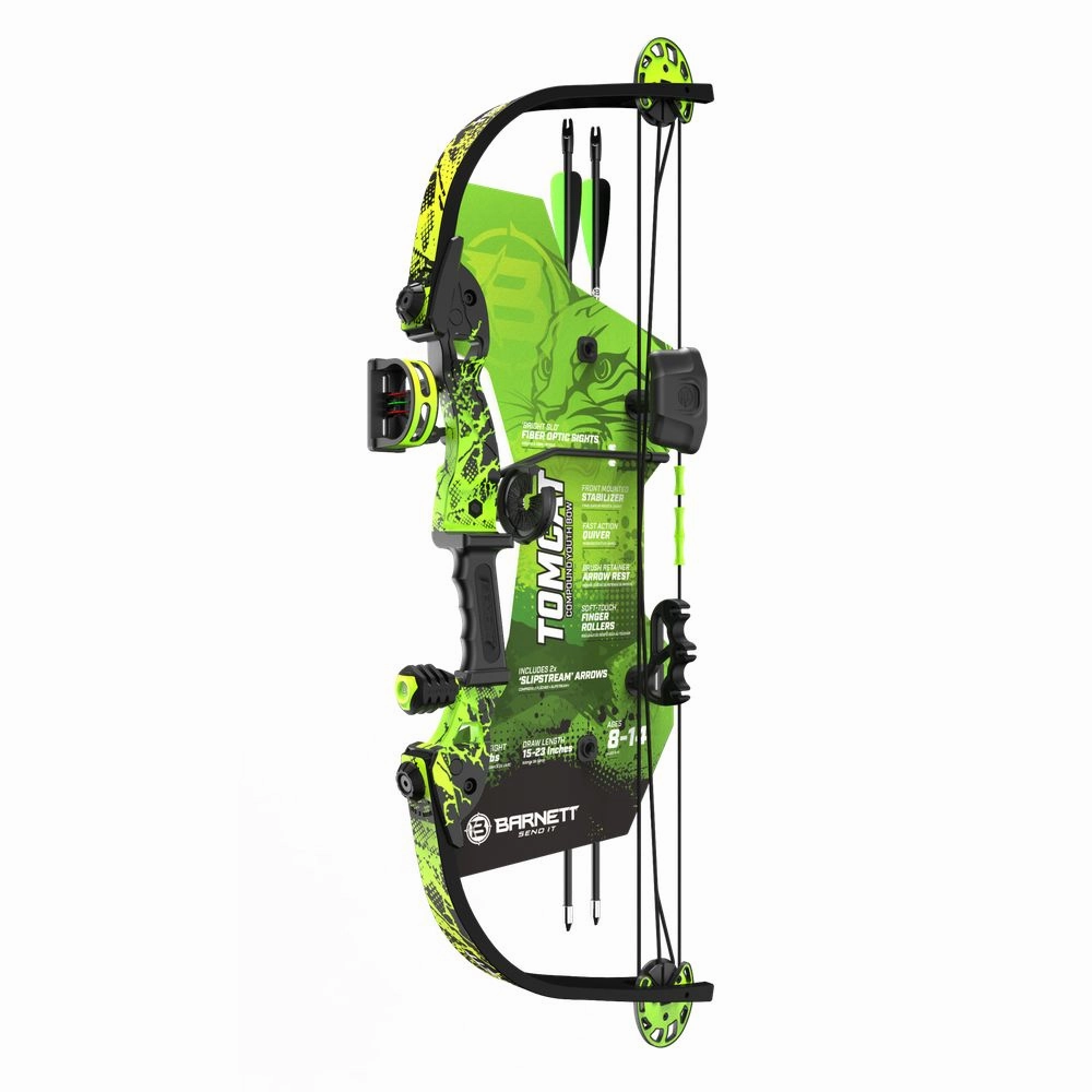 Barnett Outdoors BAR30019 Tomcat G3 Youth Bow Green 17-22 Lbs Draw Weight