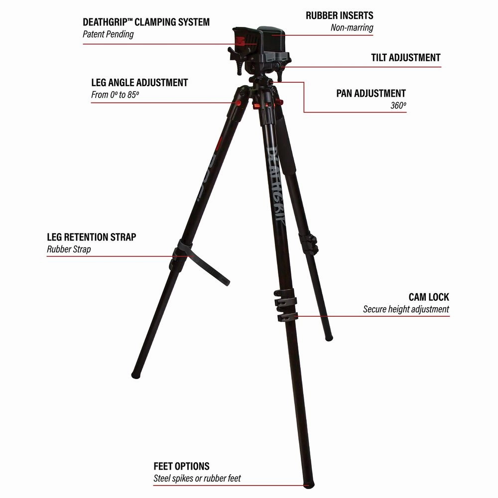 Bog Pod 1099443 DeathGrip Carbon Fiber Shooting Tripod