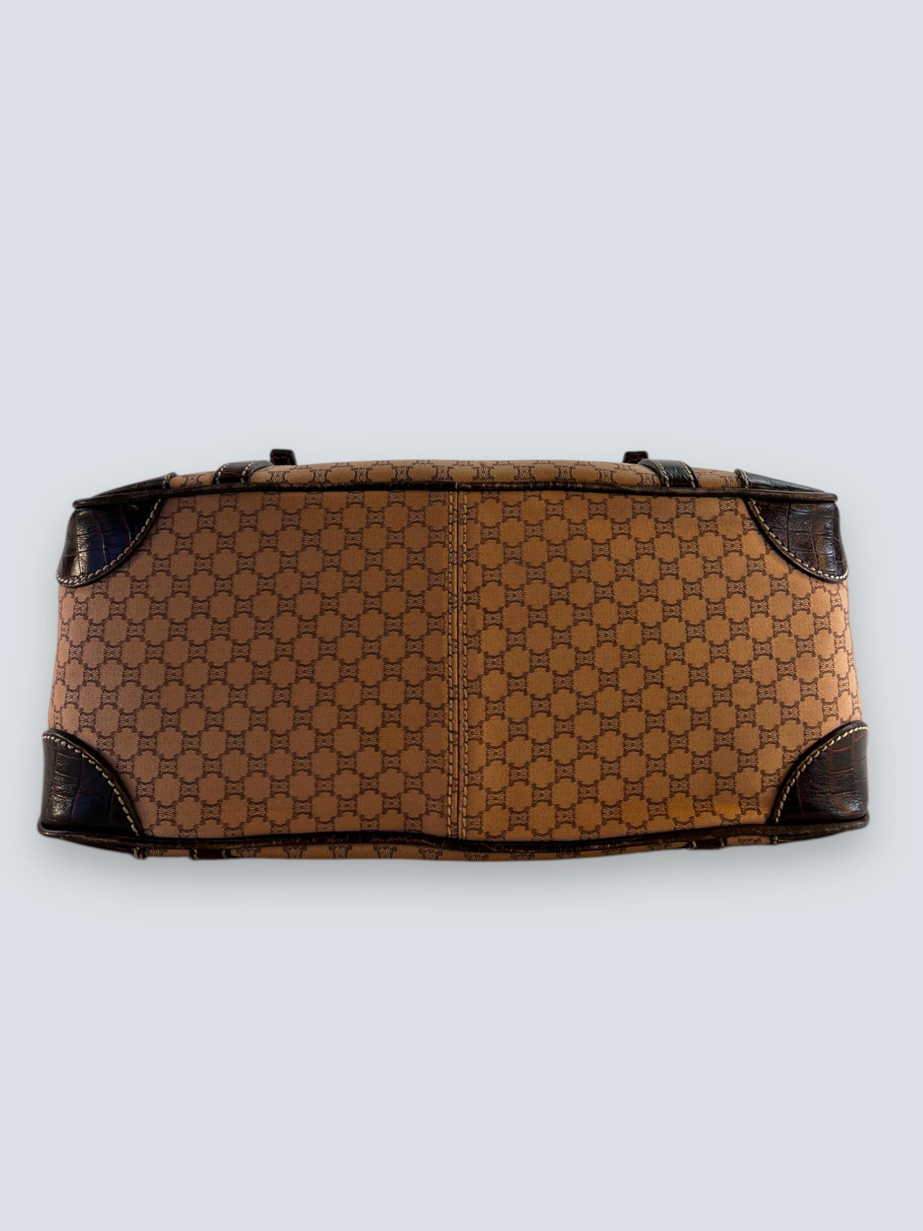 Celine Canvas Leather Boogie Handbag