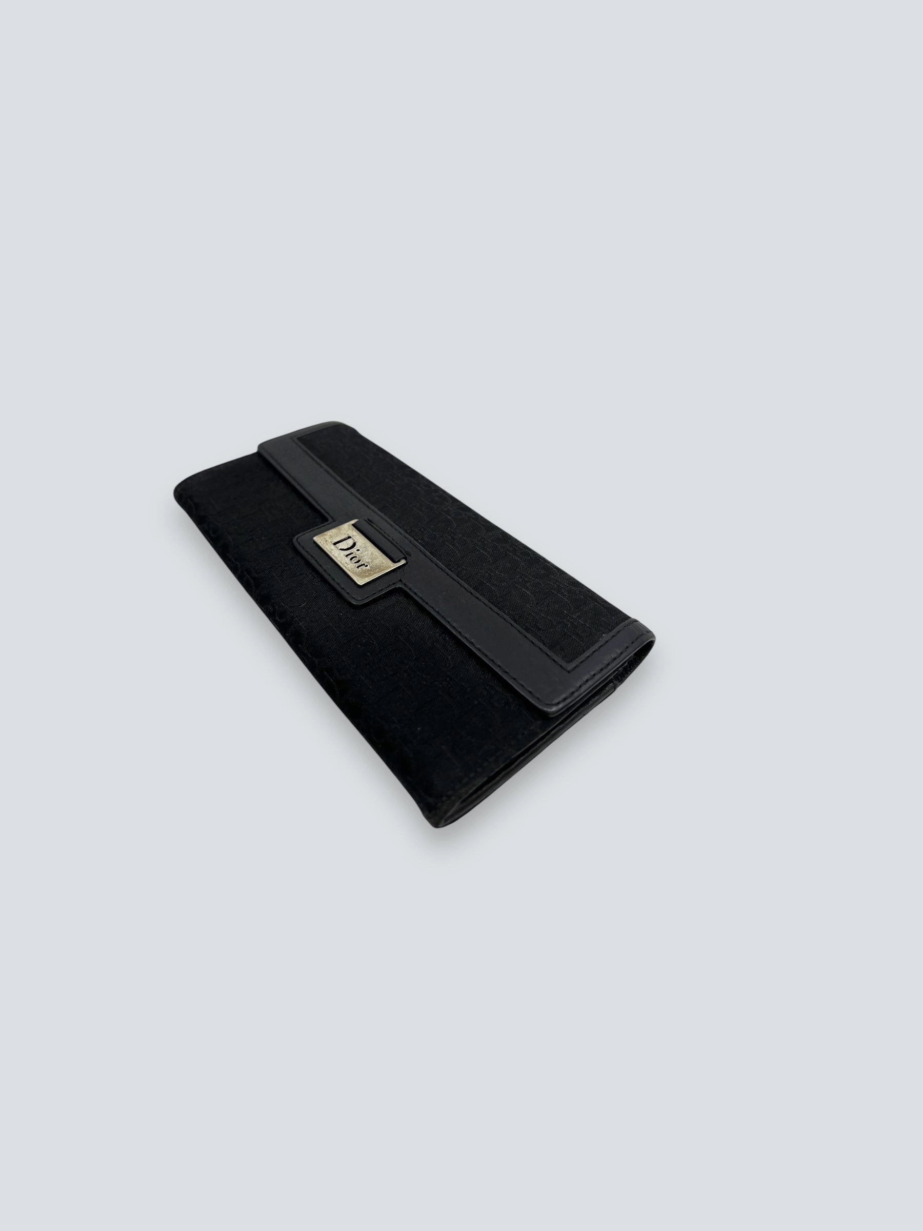 Christian Dior Black Canvas Wallet
