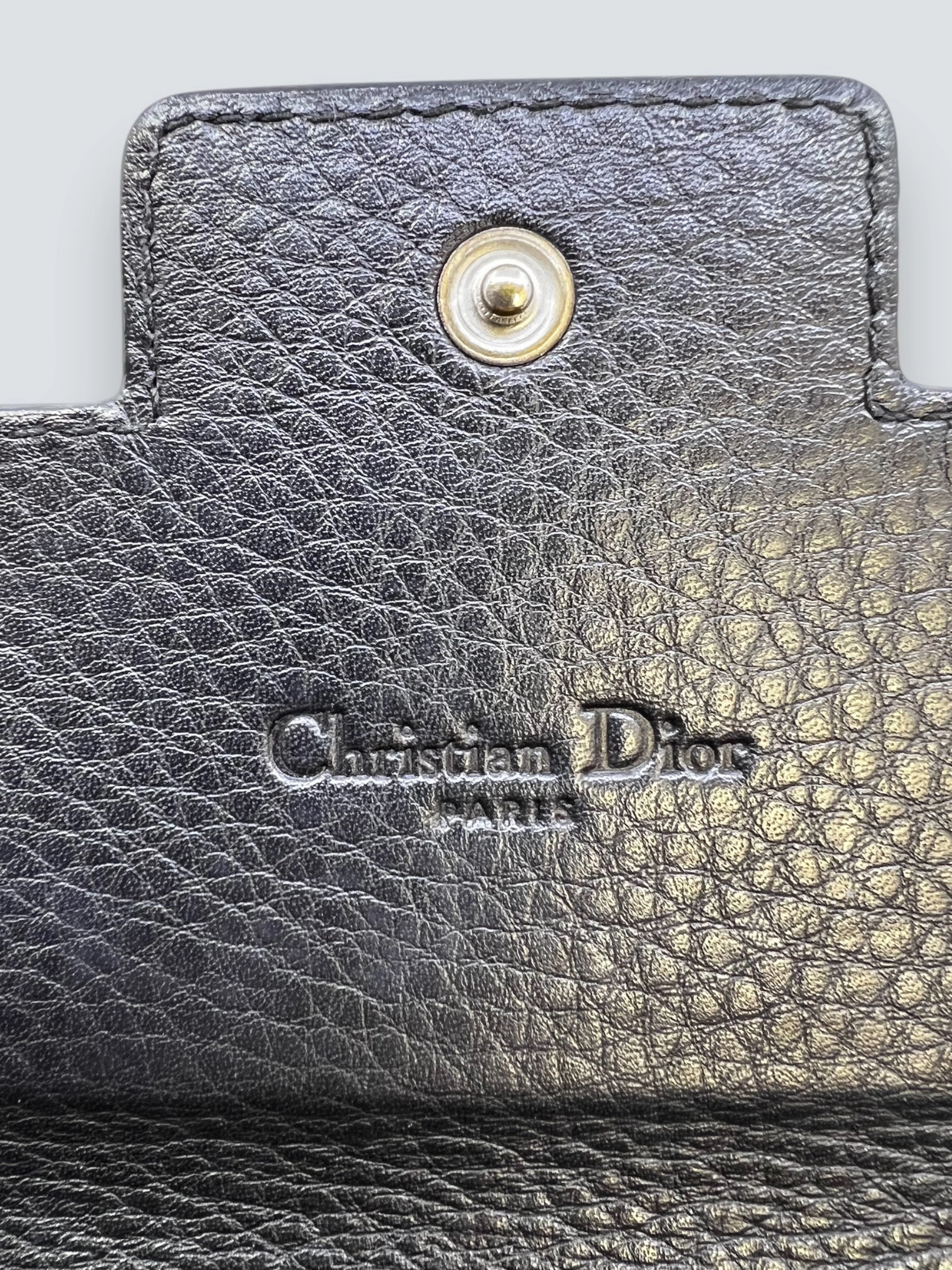 Christian Dior Black Canvas Wallet