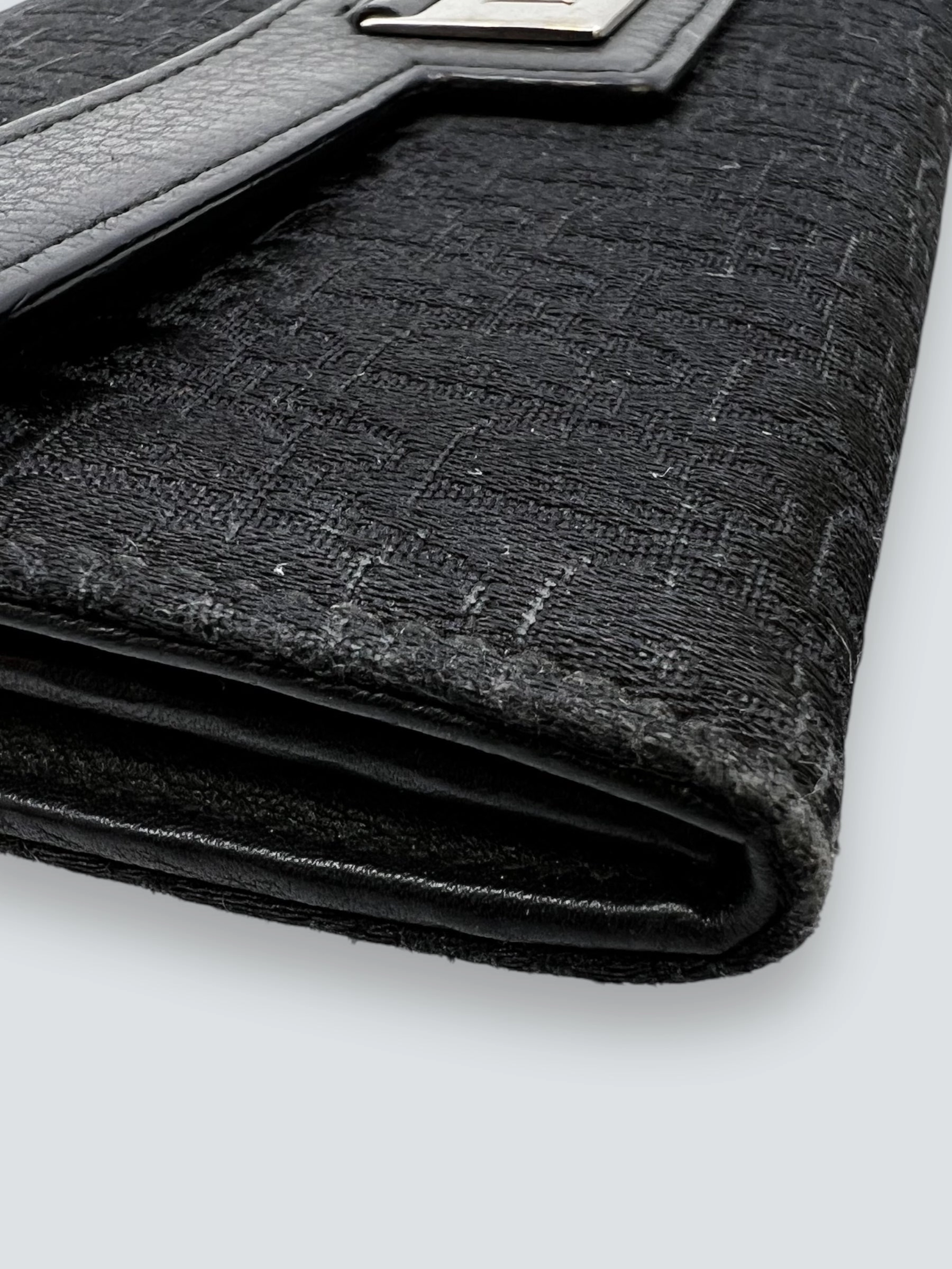 Christian Dior Black Canvas Wallet