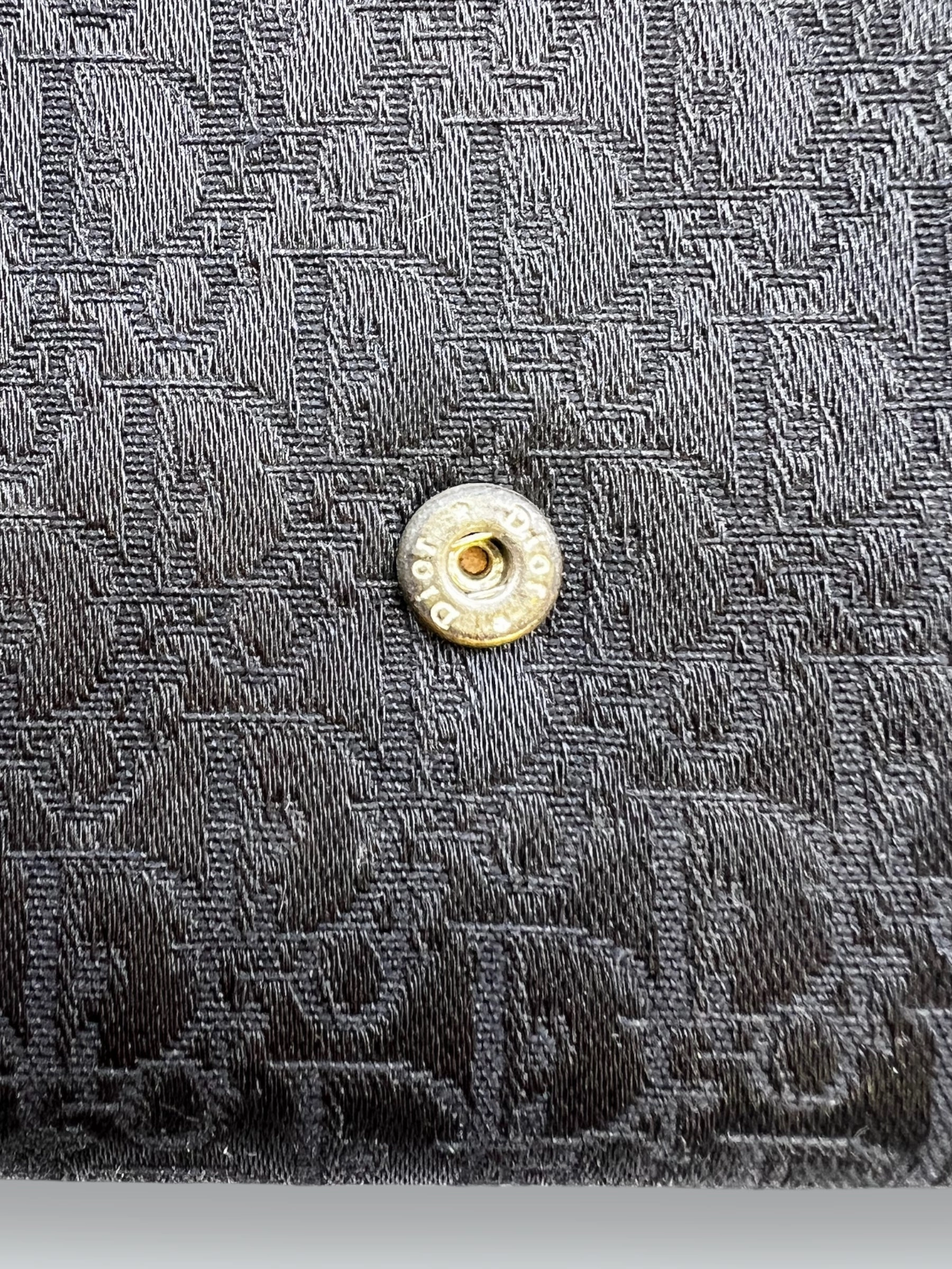 Christian Dior Black Canvas Wallet