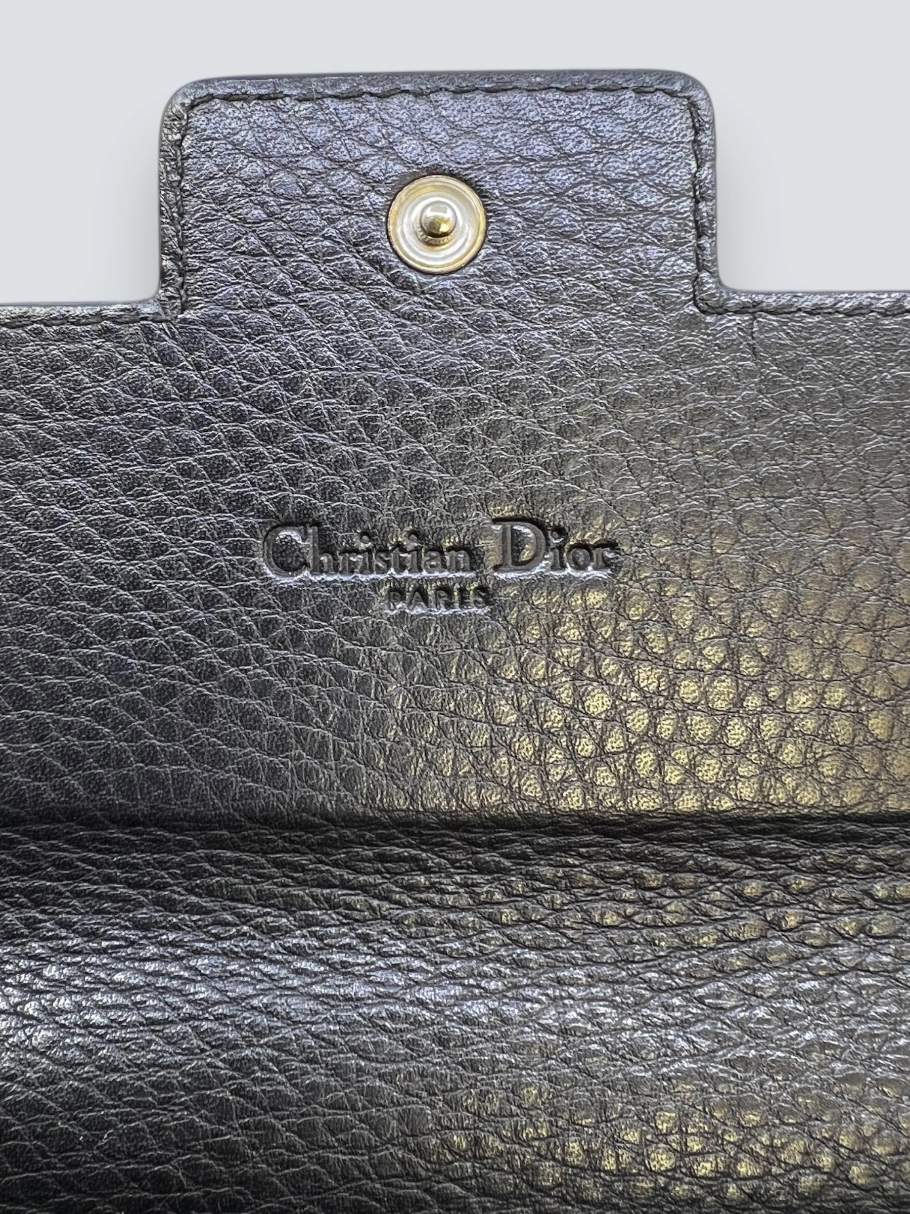 Christian Dior Black Canvas Wallet