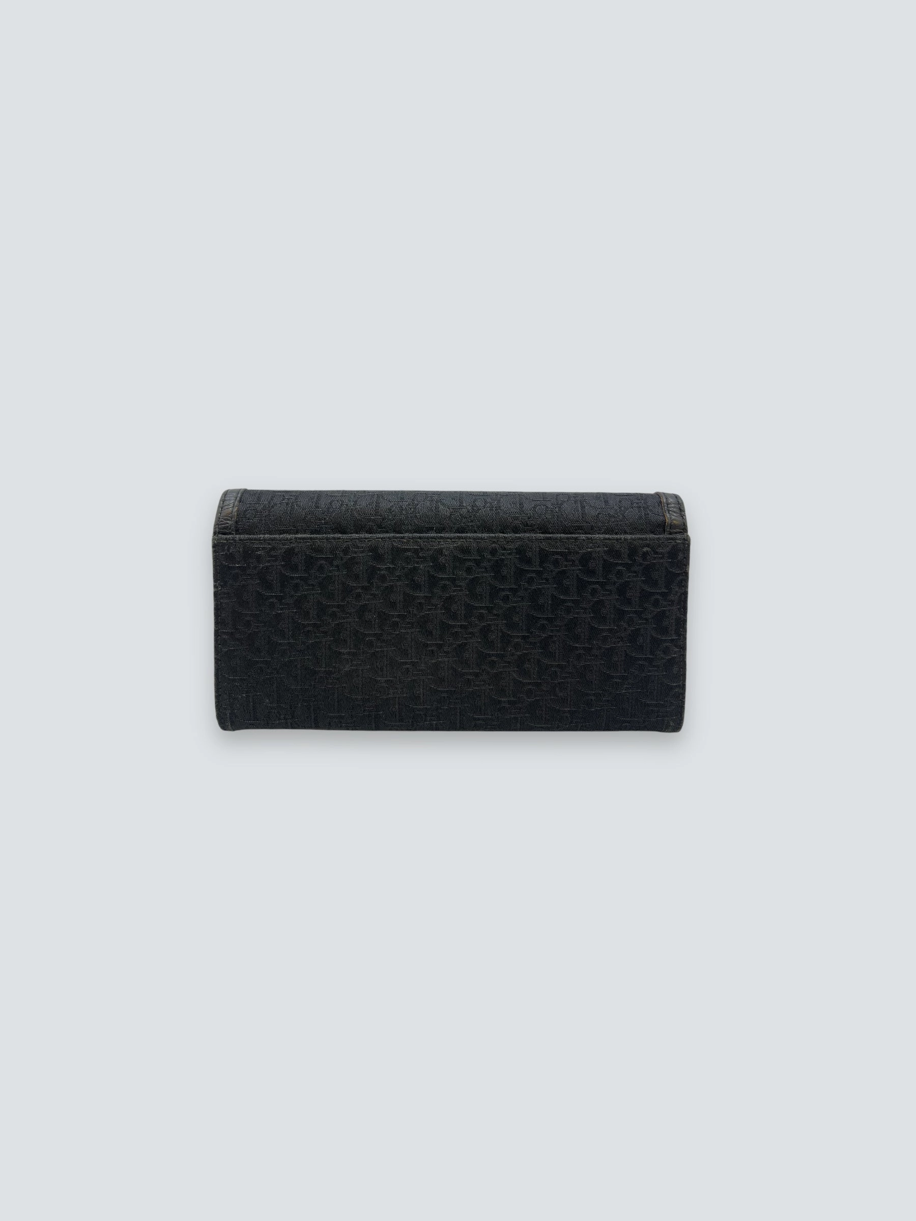 Christian Dior Black Canvas Wallet