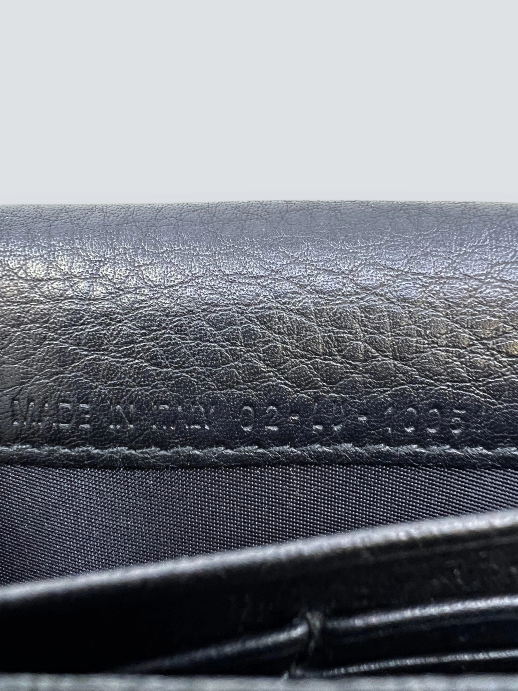 Christian Dior Black Canvas Wallet
