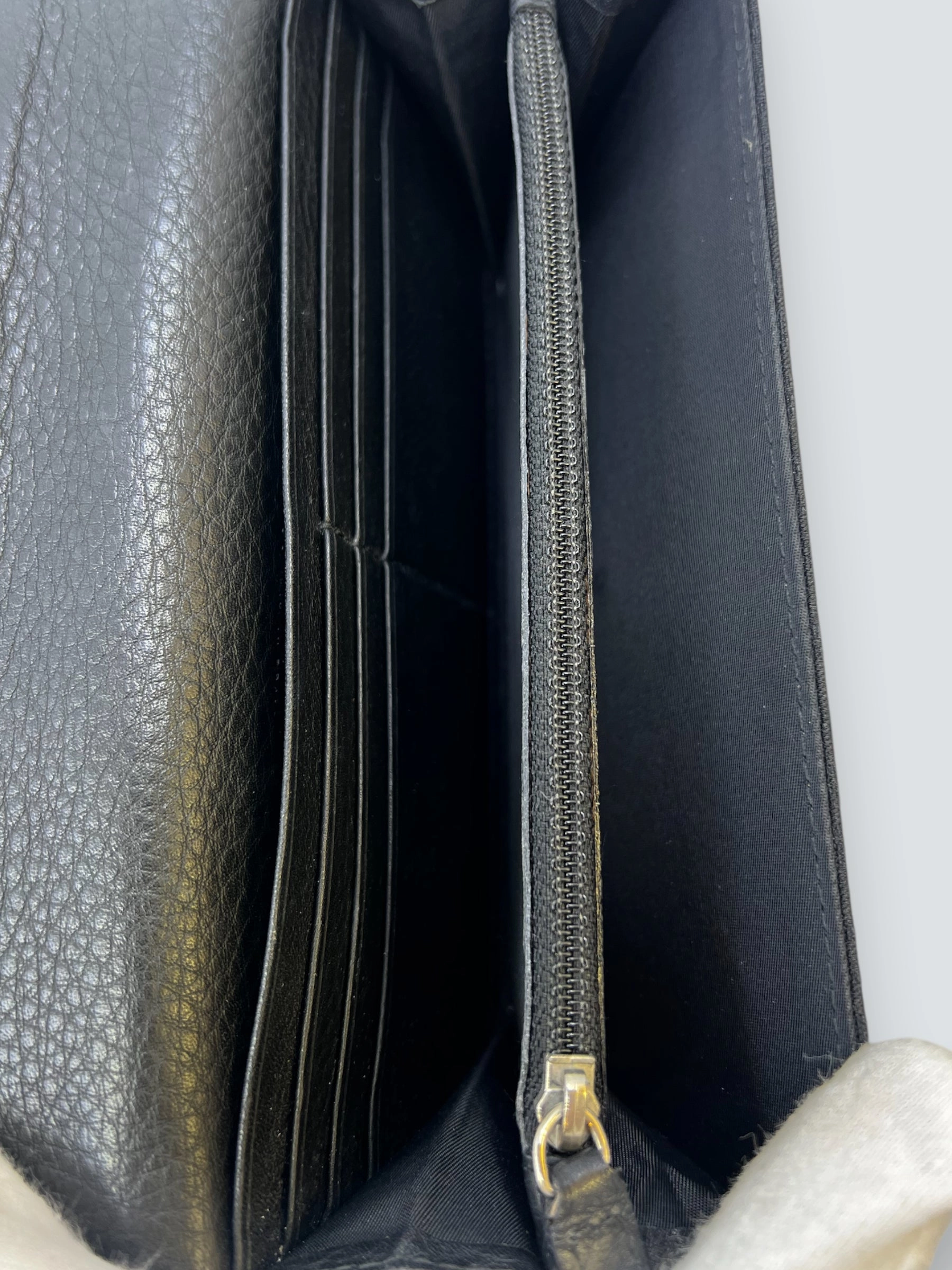 Christian Dior Black Canvas Wallet