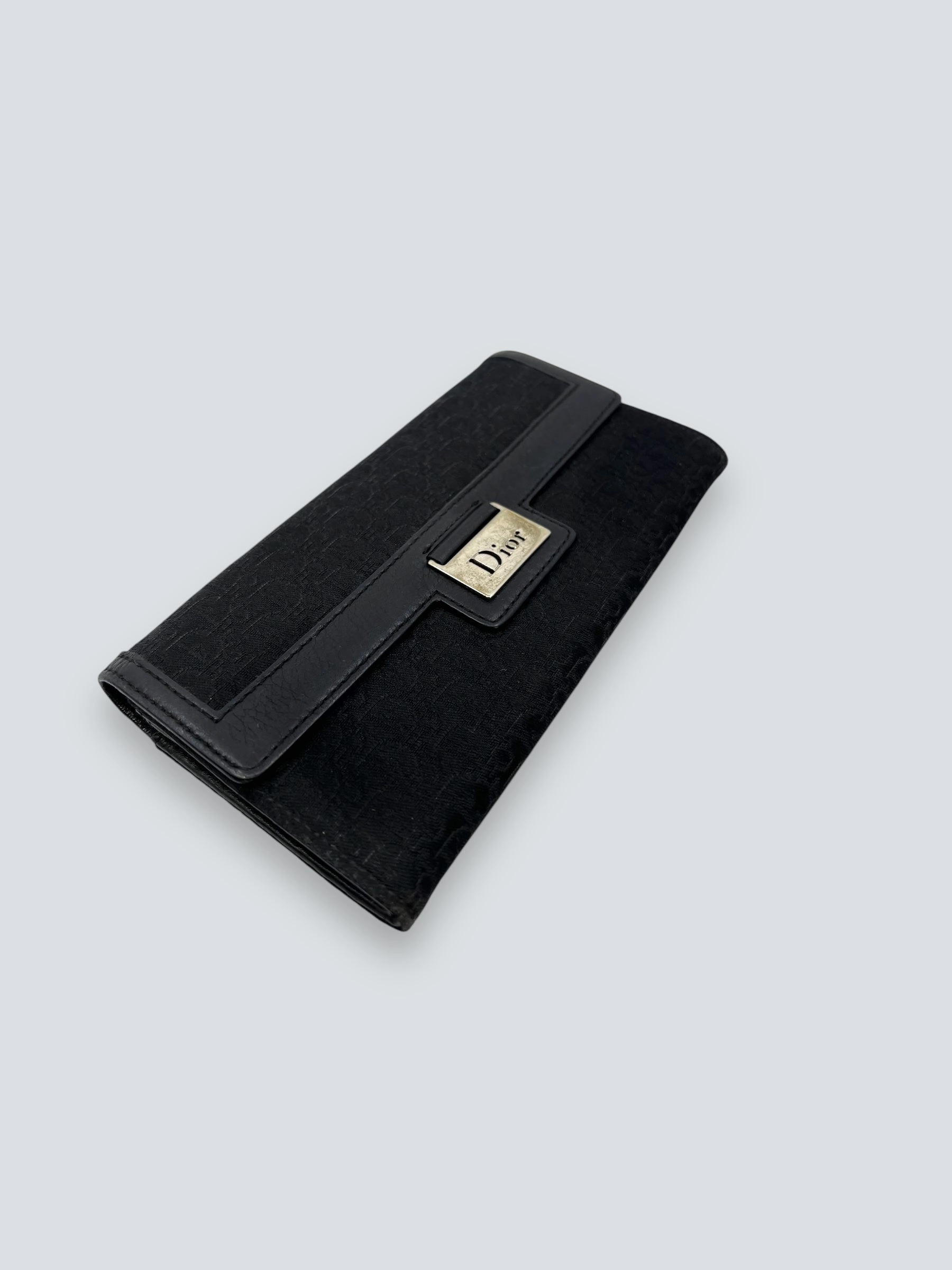 Christian Dior Black Canvas Wallet