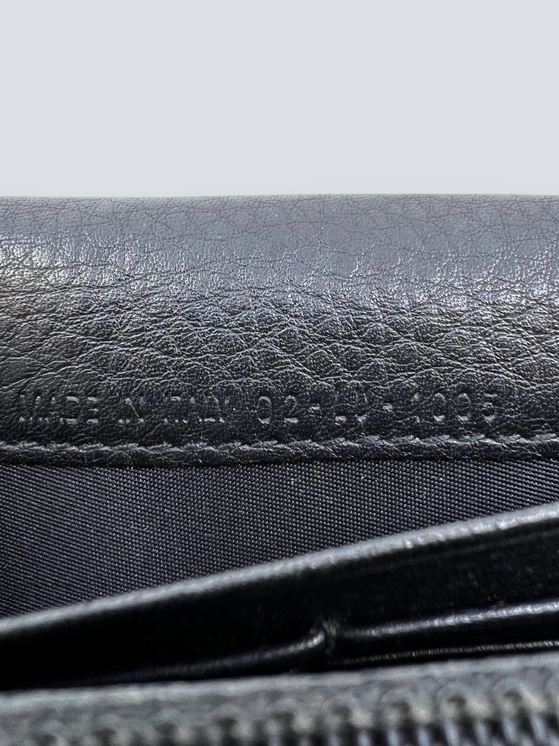 Christian Dior Black Canvas Wallet