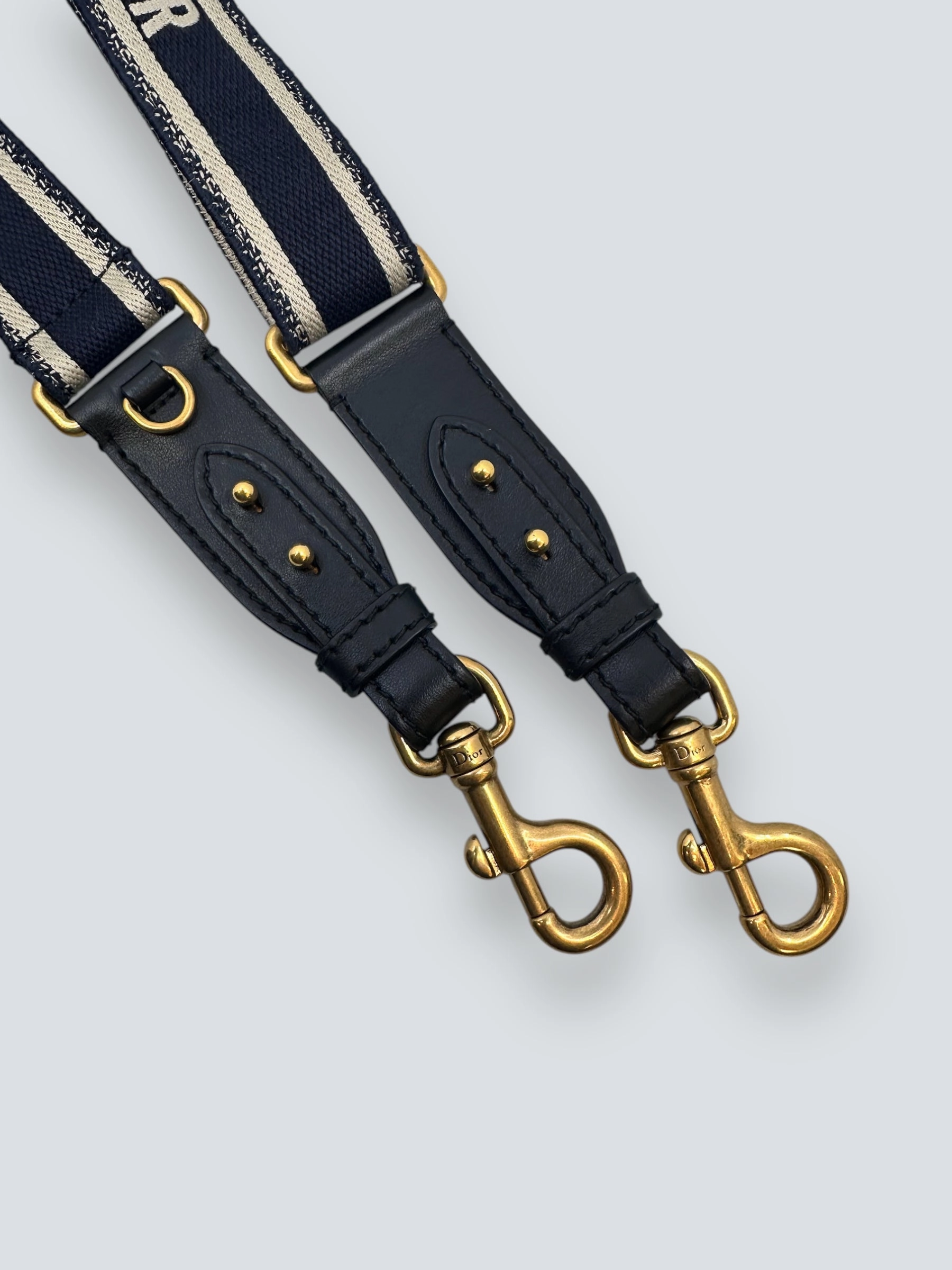 Christian Dior Navy Canvas Strap