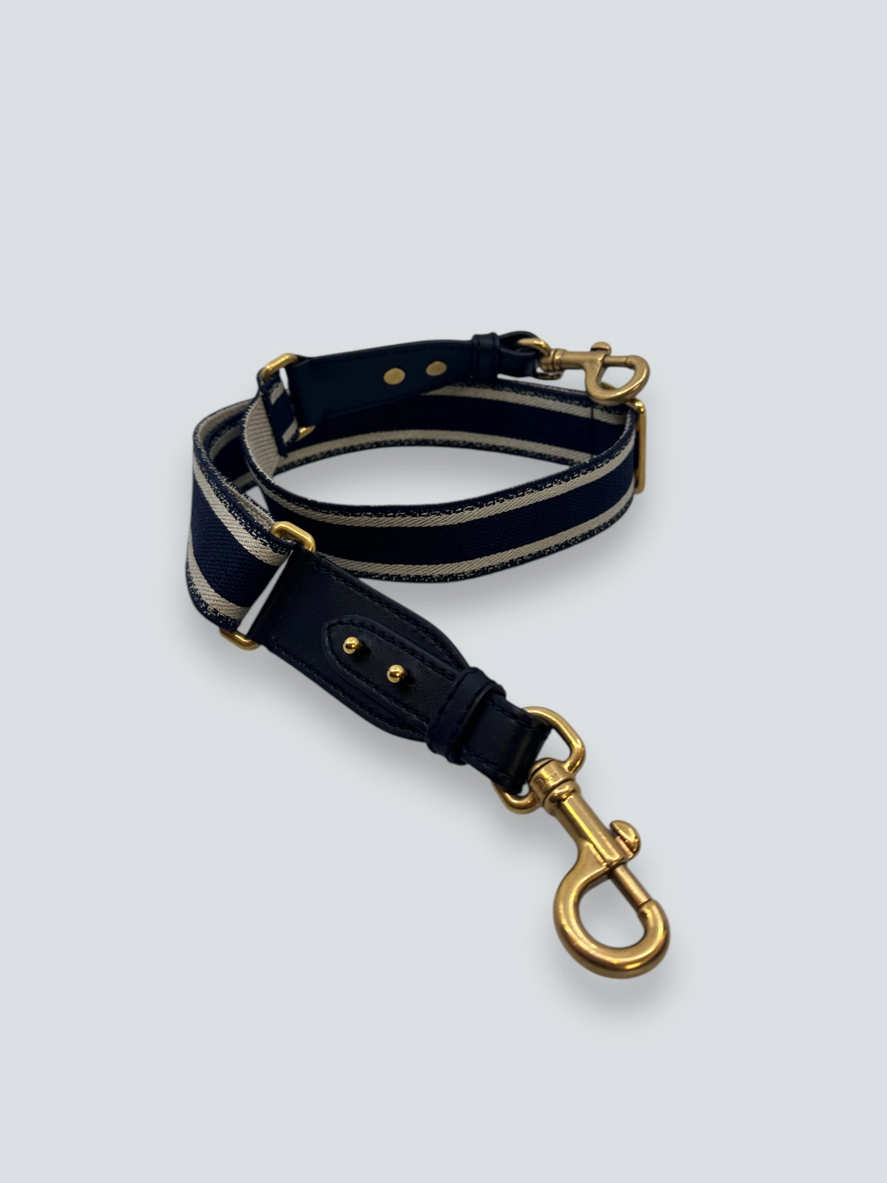 Christian Dior Navy Canvas Strap