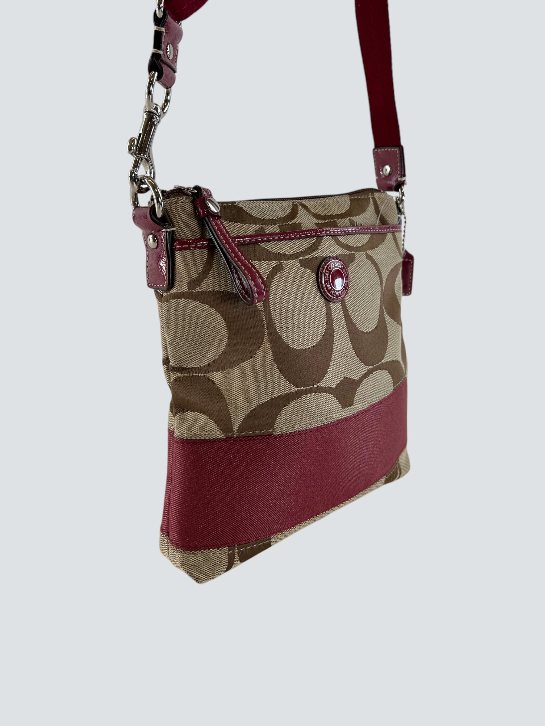 Coach Monogram Canvas Small Satchel