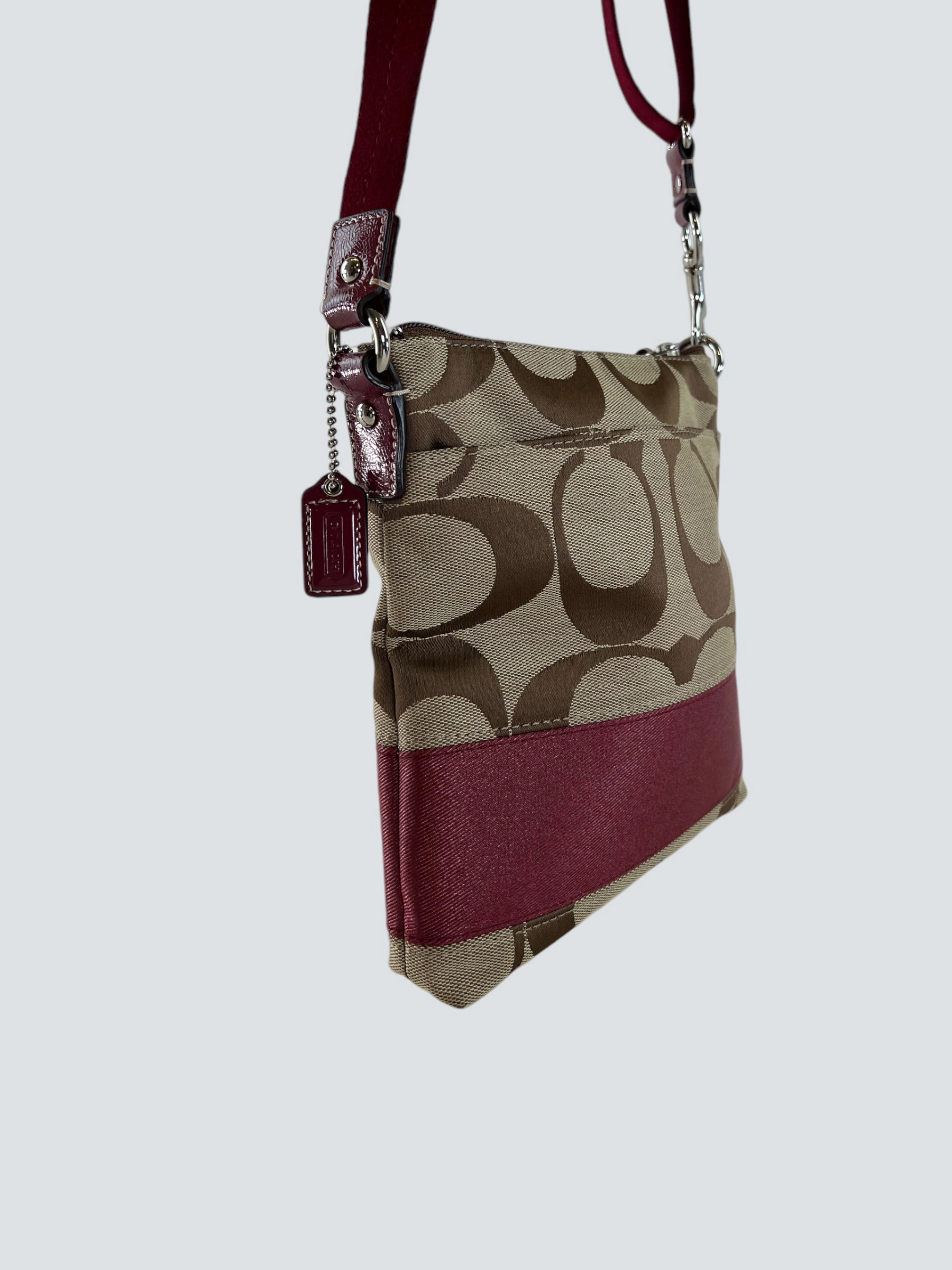 Coach Monogram Canvas Small Satchel