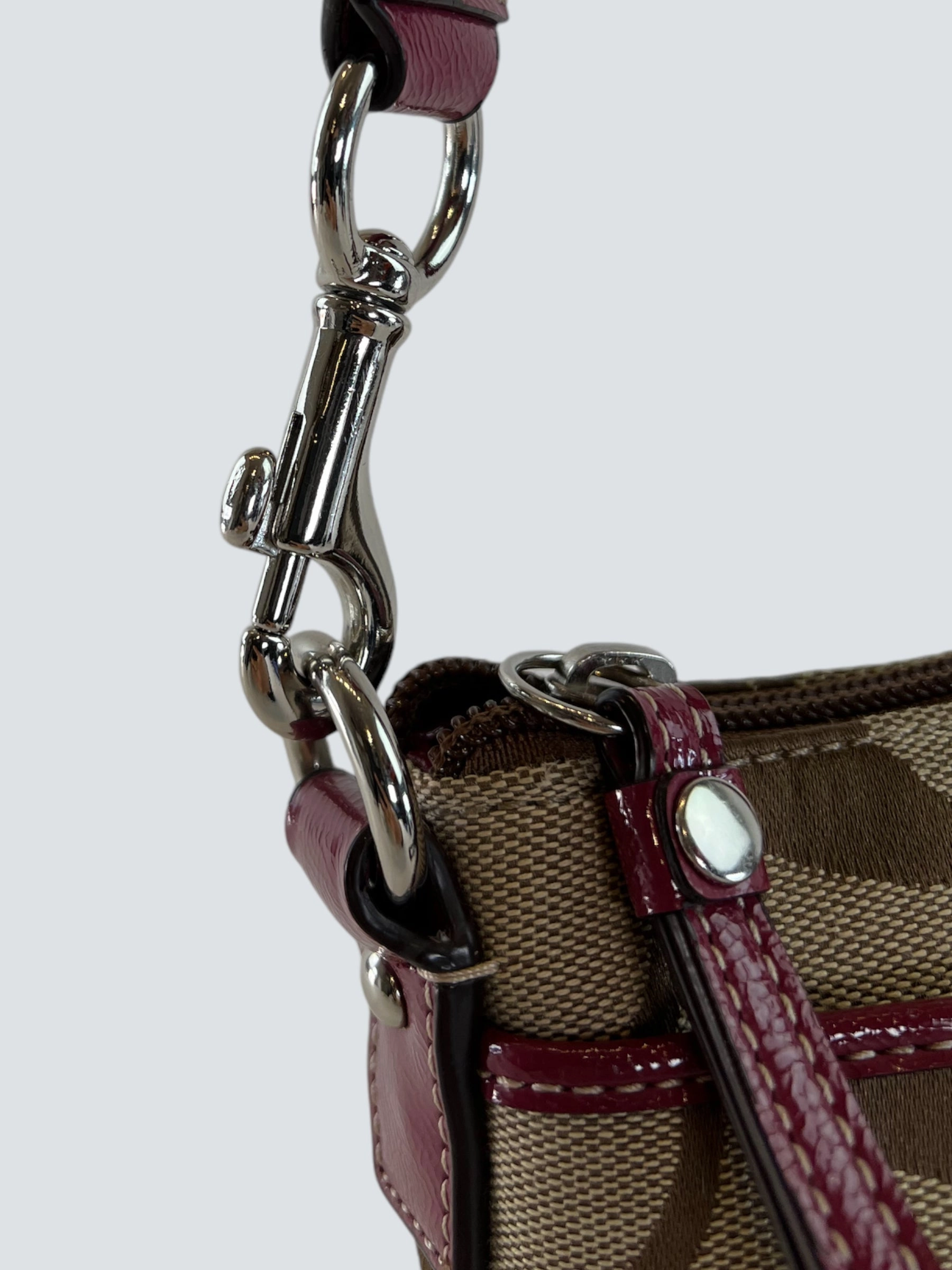 Coach Monogram Canvas Small Satchel