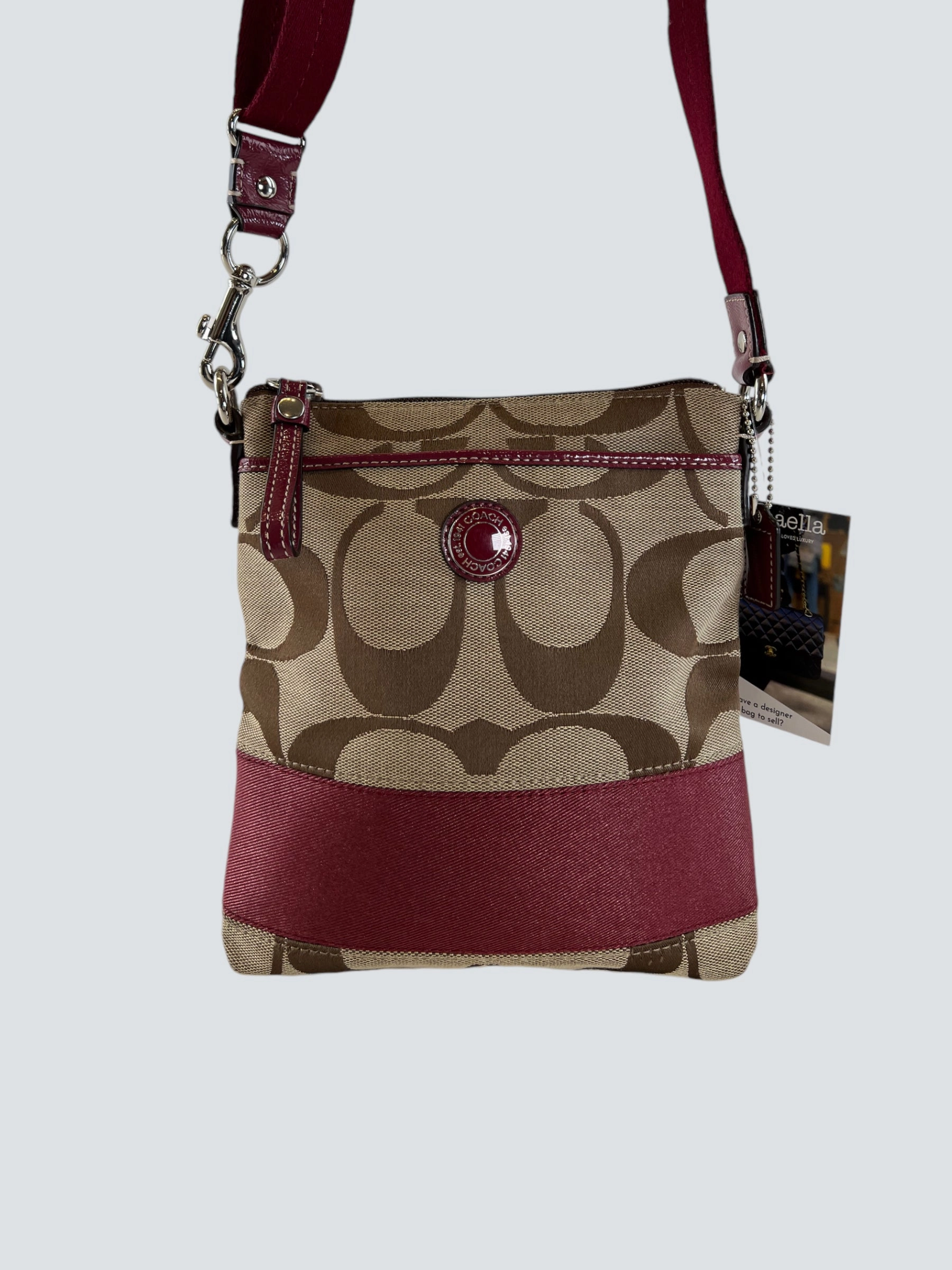 Coach Monogram Canvas Small Satchel