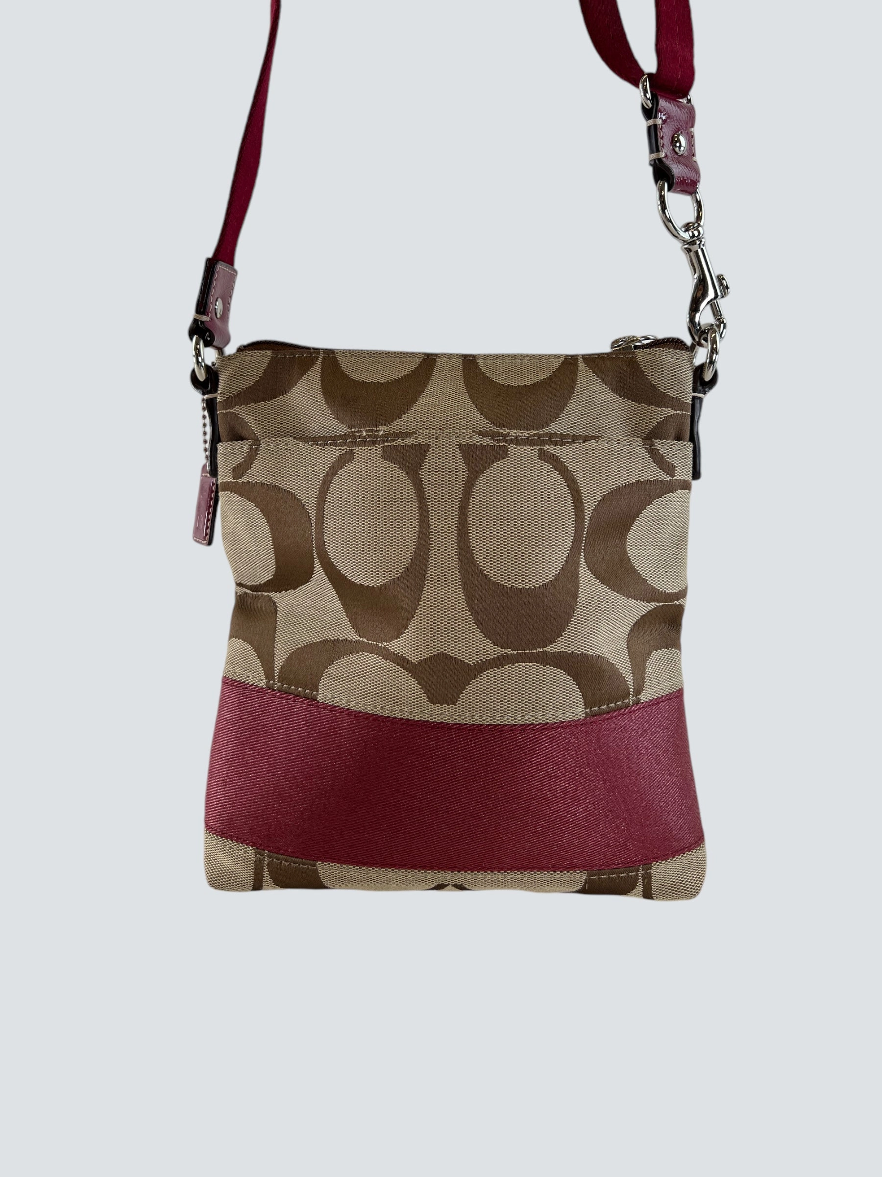 Coach Monogram Canvas Small Satchel