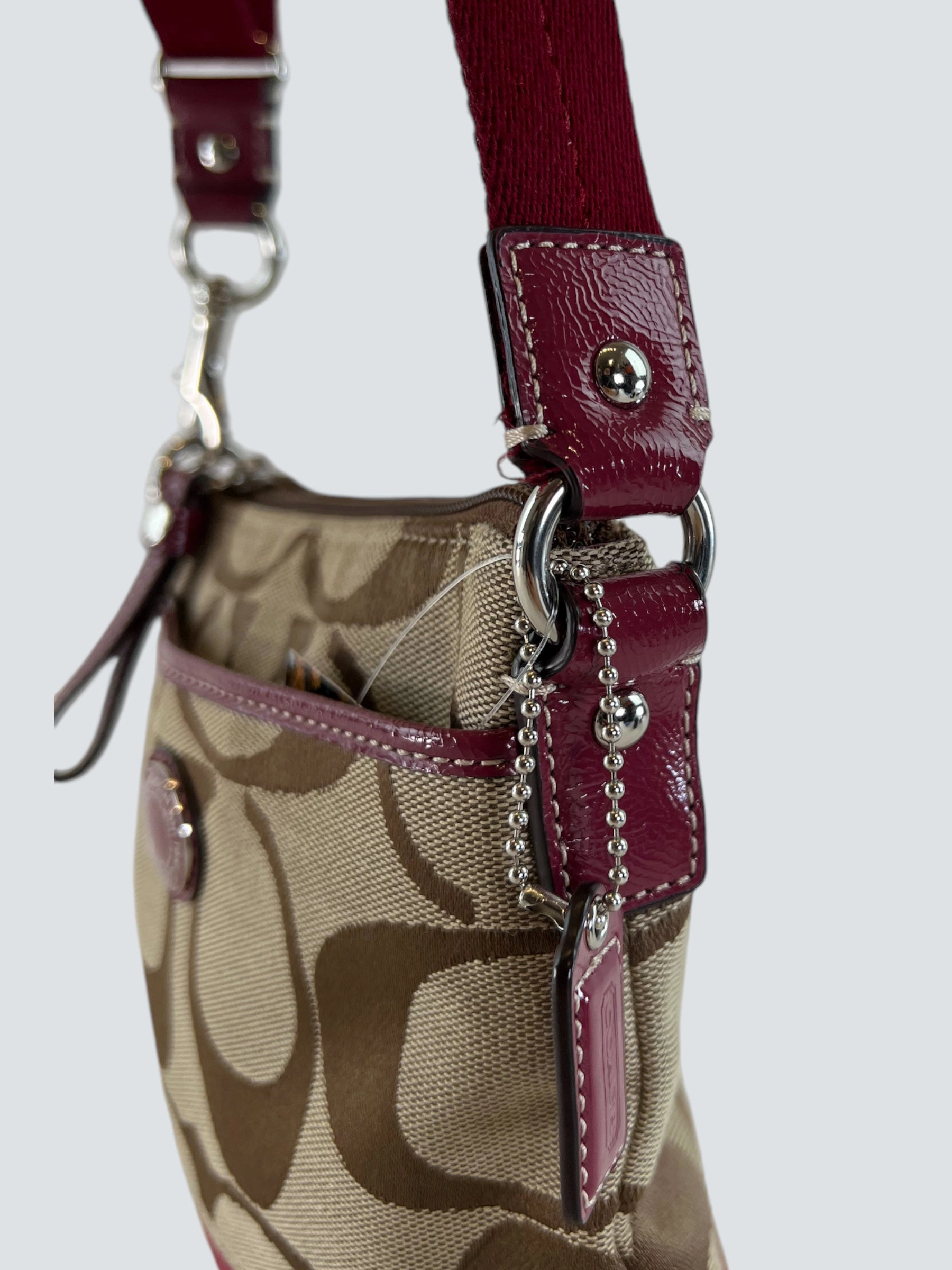 Coach Monogram Canvas Small Satchel