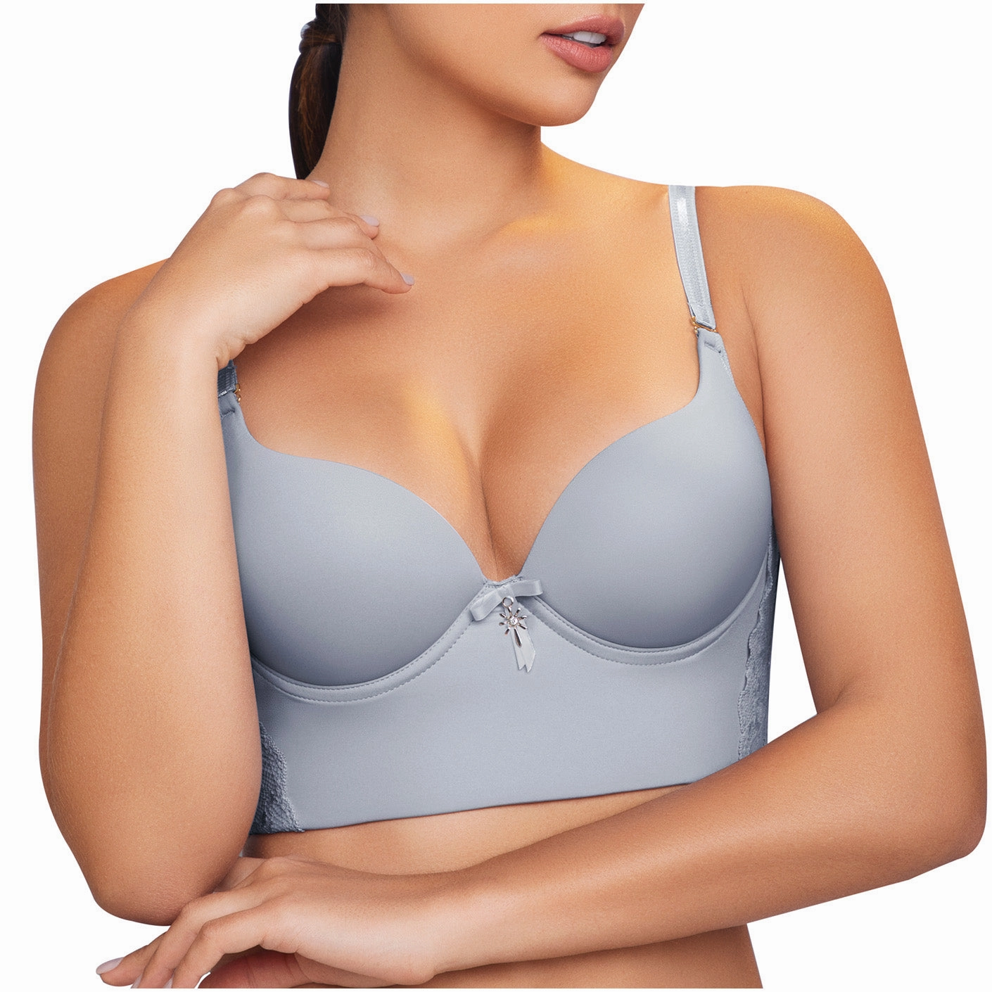 Daily Use Bra Breathable full cups, Flexible side bones &The straps are removable Sonryse C486