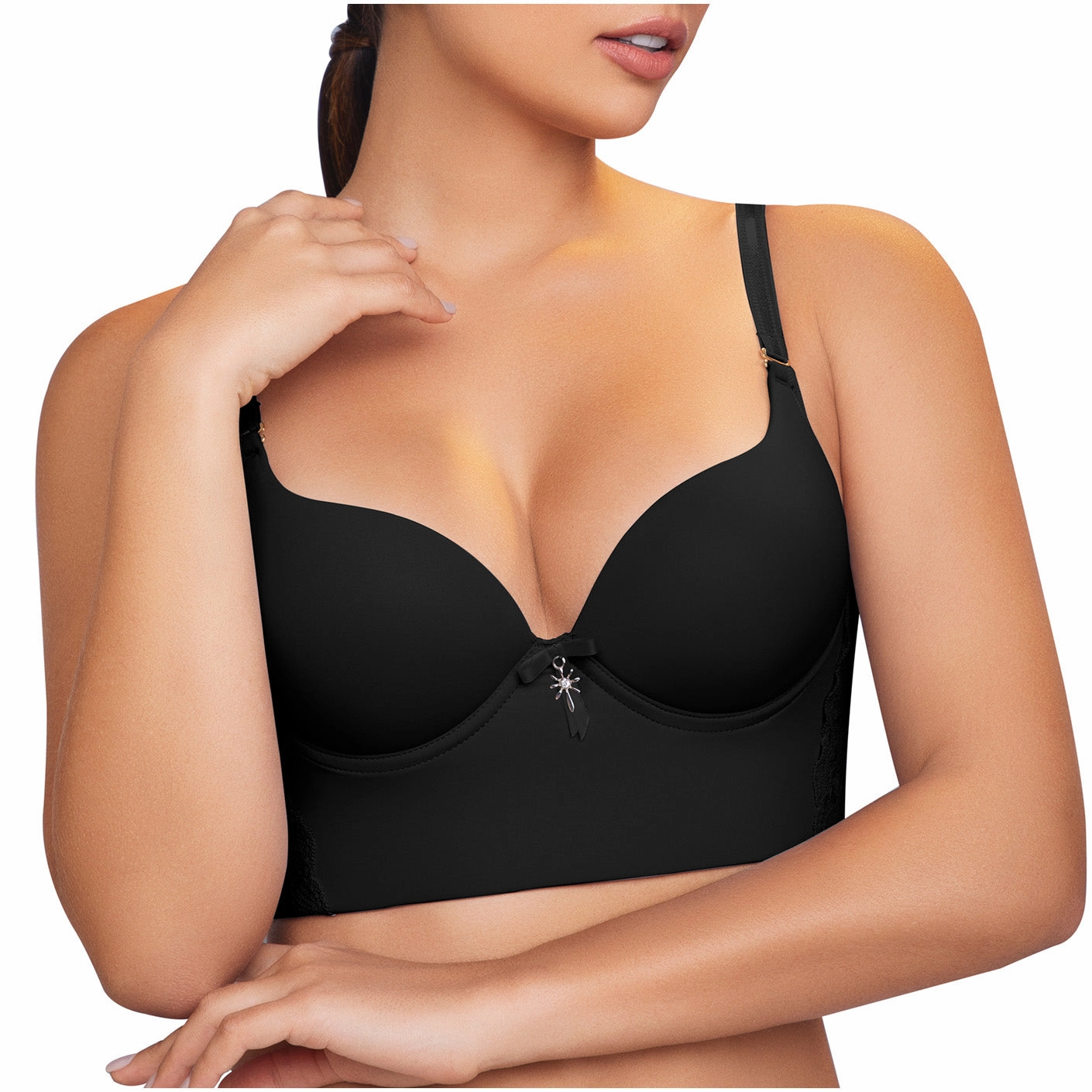 Daily Use Bra Breathable full cups, Flexible side bones &The straps are removable Sonryse C486