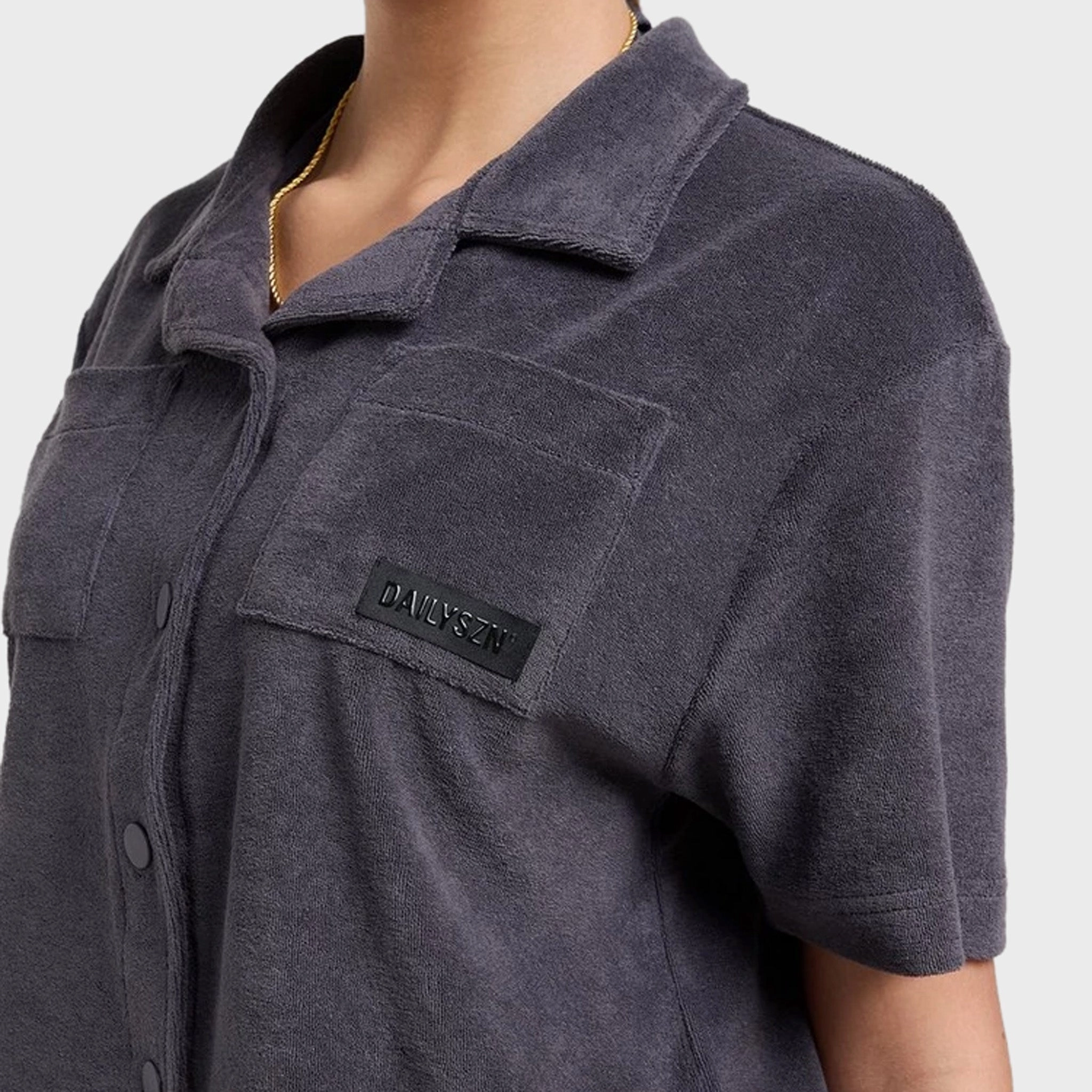 DAILYSZN Women's Evry Toweling Shirt / Navy