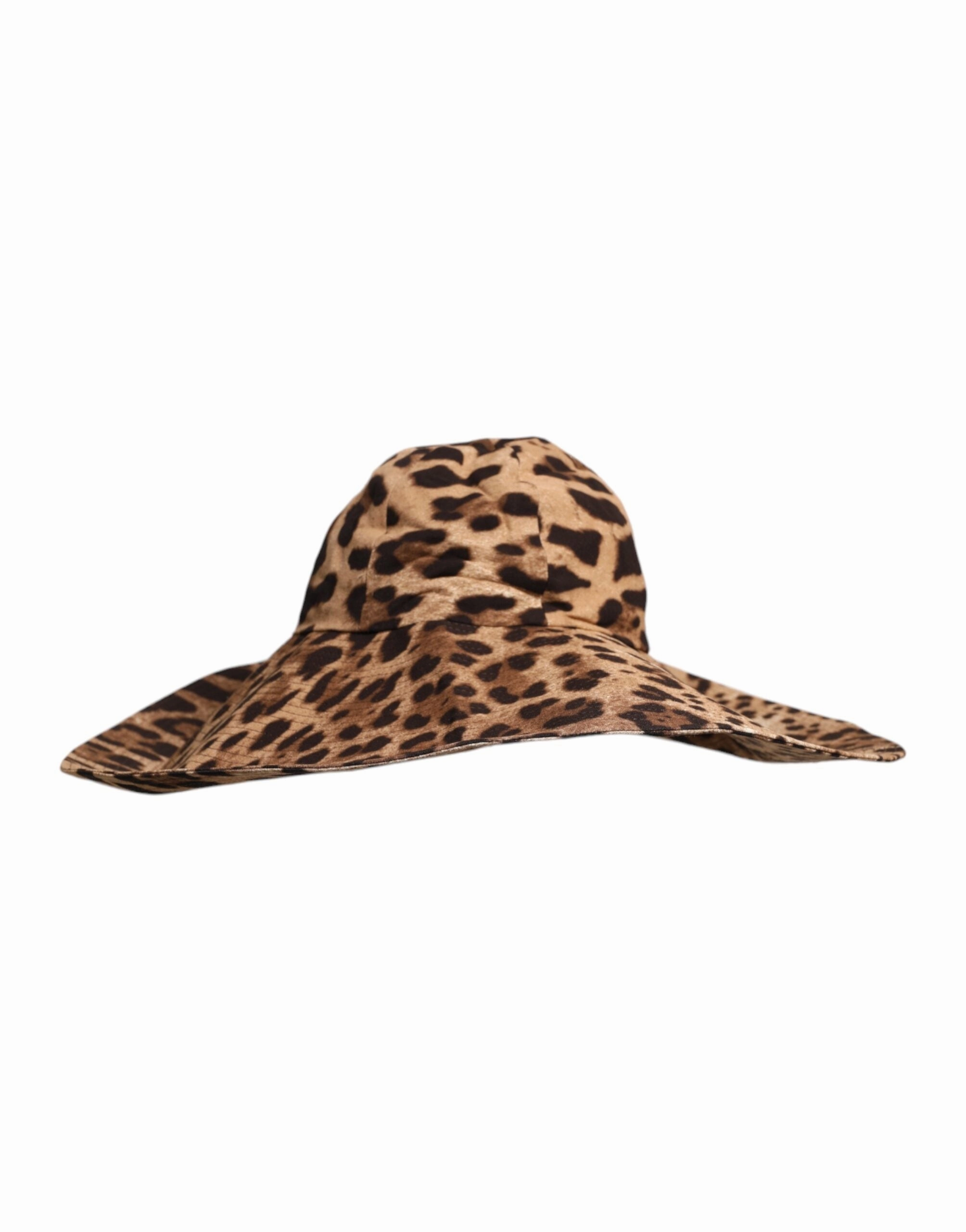 Dolce & Gabbana Leopard Viscose Women Bucket Women's Hat (Pre-Owned)