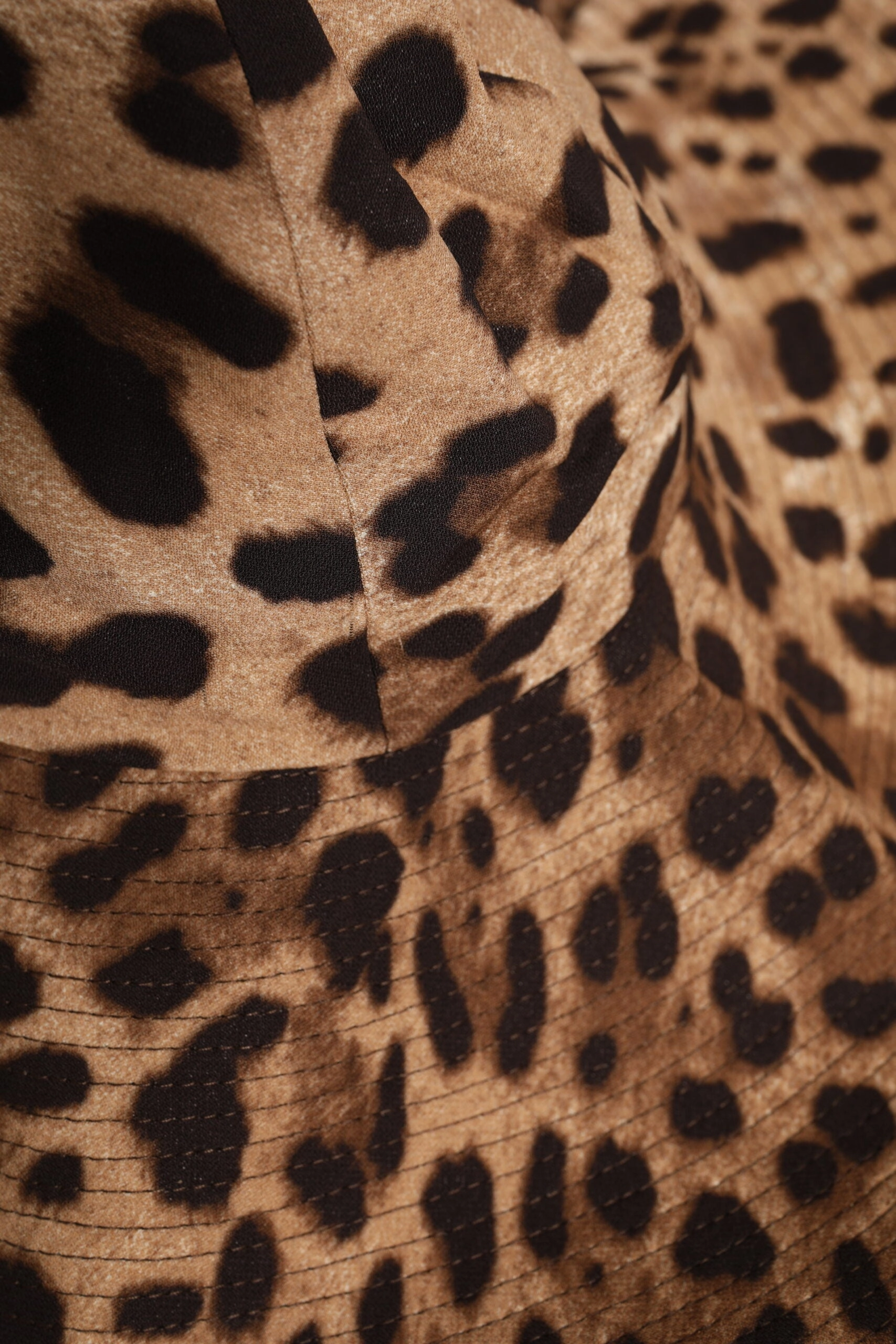 Dolce & Gabbana Leopard Viscose Women Bucket Women's Hat (Pre-Owned)