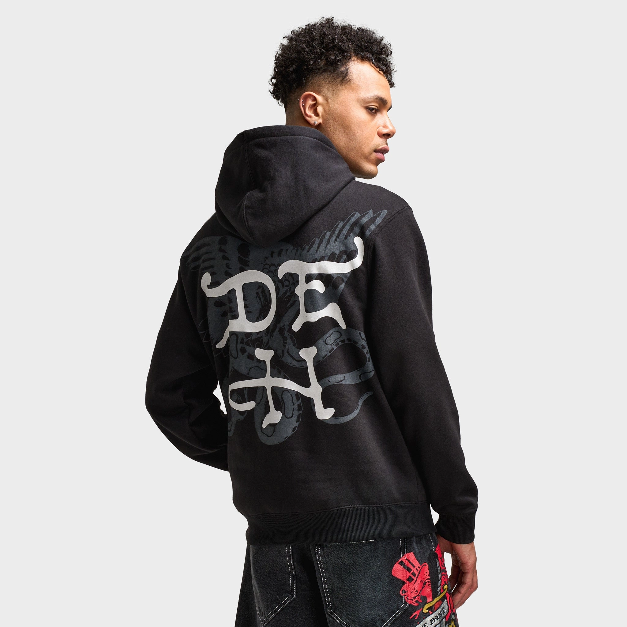 Ed Hardy Skull Pullover Hoodie / Black