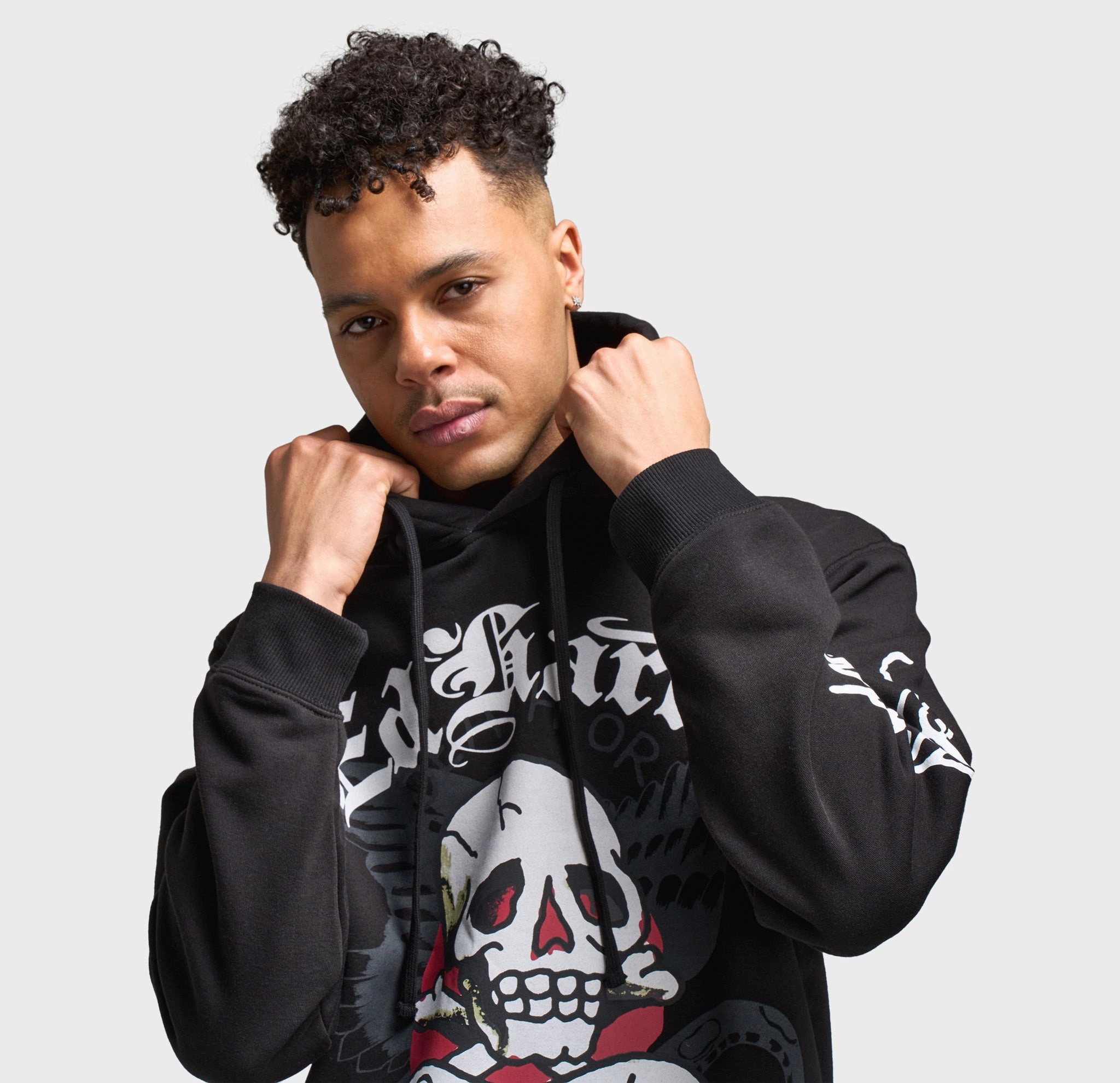 Ed Hardy Skull Pullover Hoodie / Black
