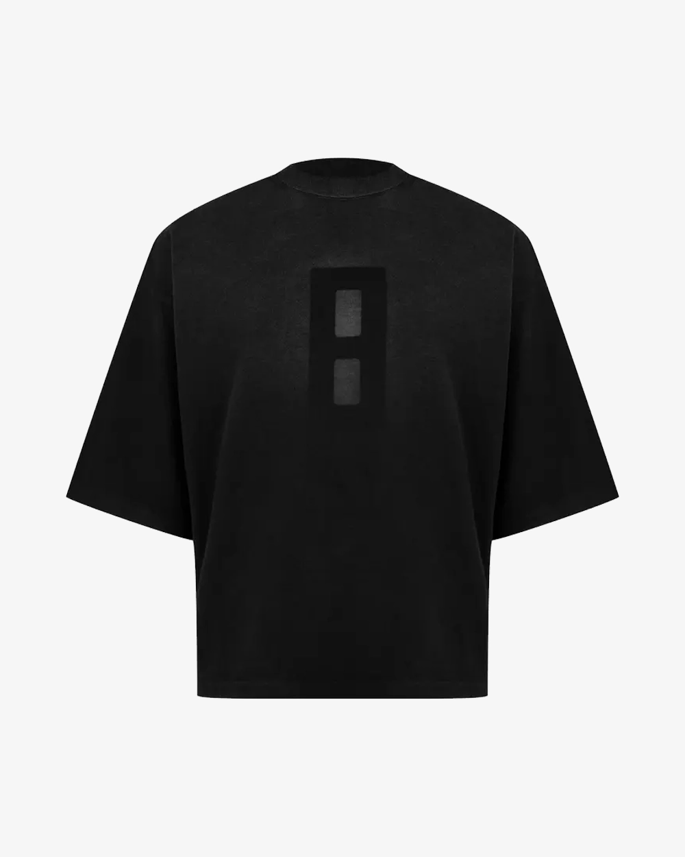 FEAR OF GOD 8TH COLLECTION AIRBRUSHED 8 OVERSIZED BLACK TEE