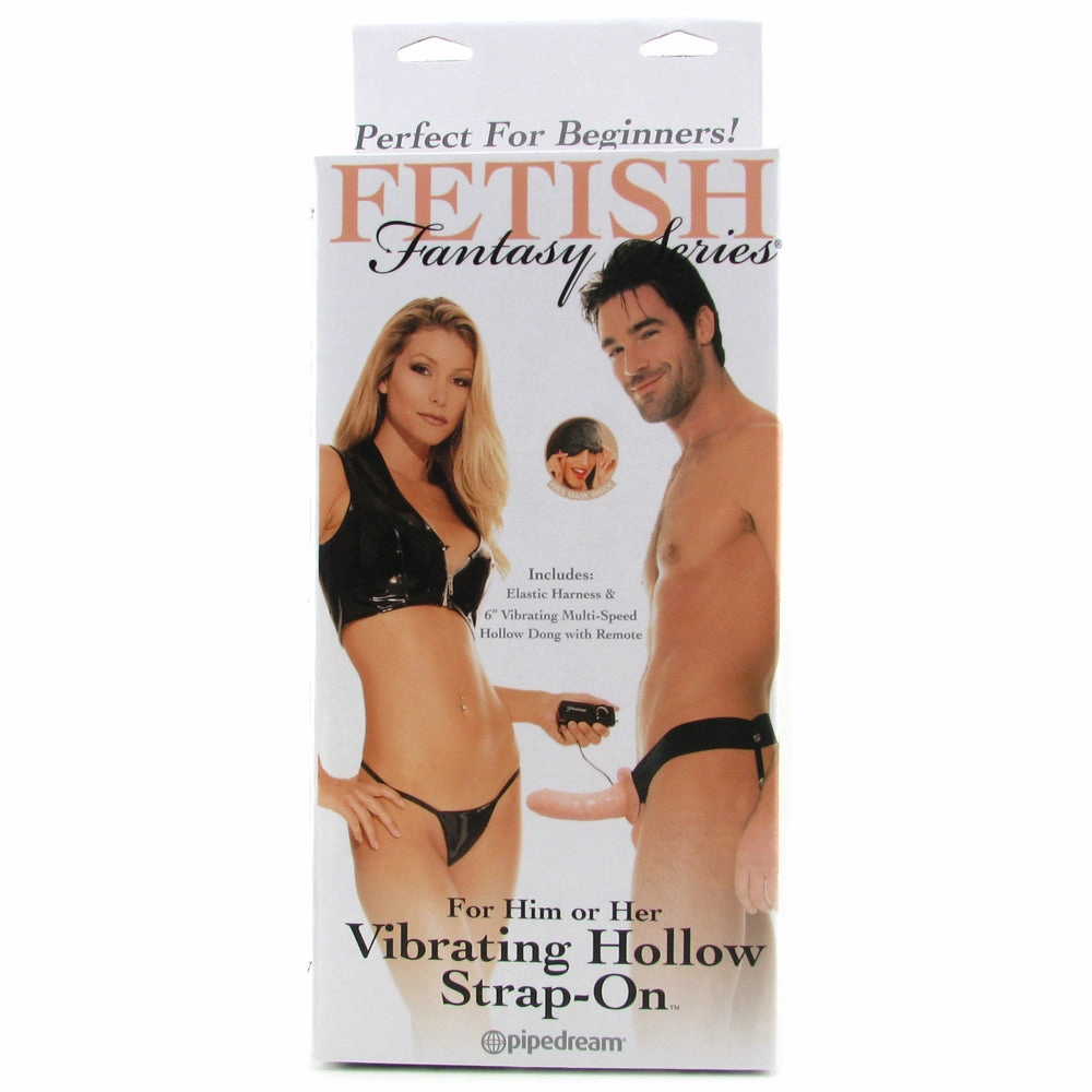 Fetish Fantasy Hollow Vibrating Strap-On in Light