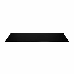 G-Floor EM75CT3272MBRET 32" x 72" 75 Mil Vinyl Exercise Equipment Mat - Midnight Black