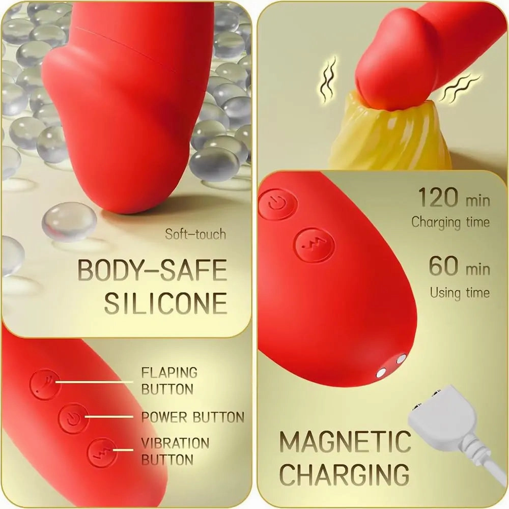G-Pro2 - Flapping Vibrator with G Spot Vibration & Clitoral Tapping #Squirting #Masturbating