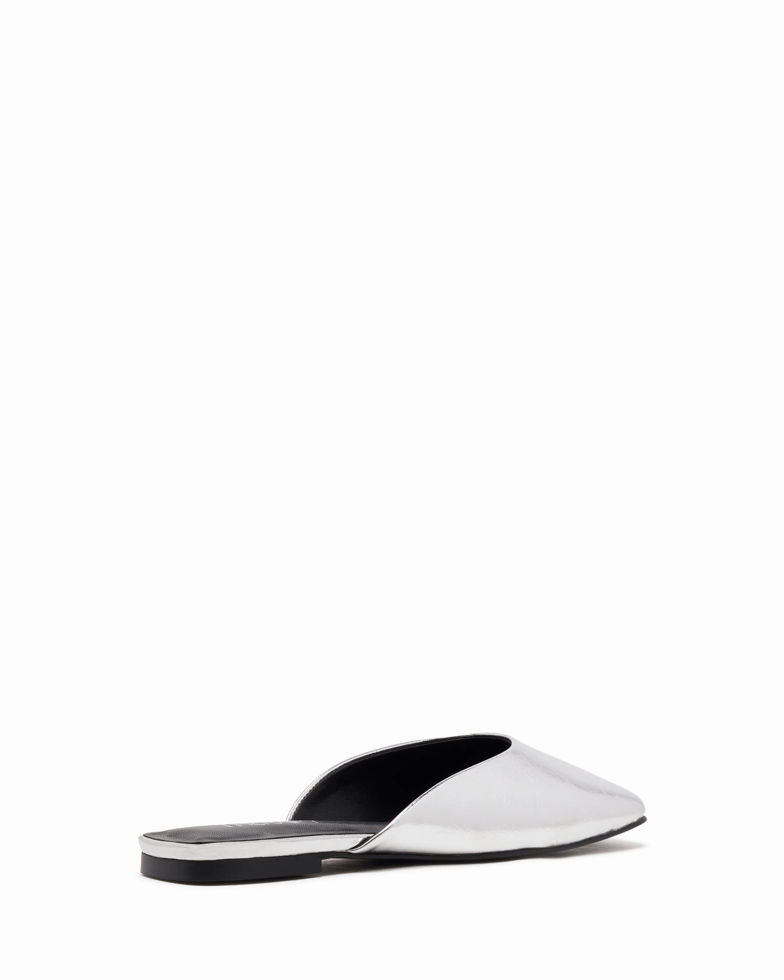 Gabbi Ballet Flat Silver Crinkle Metallic